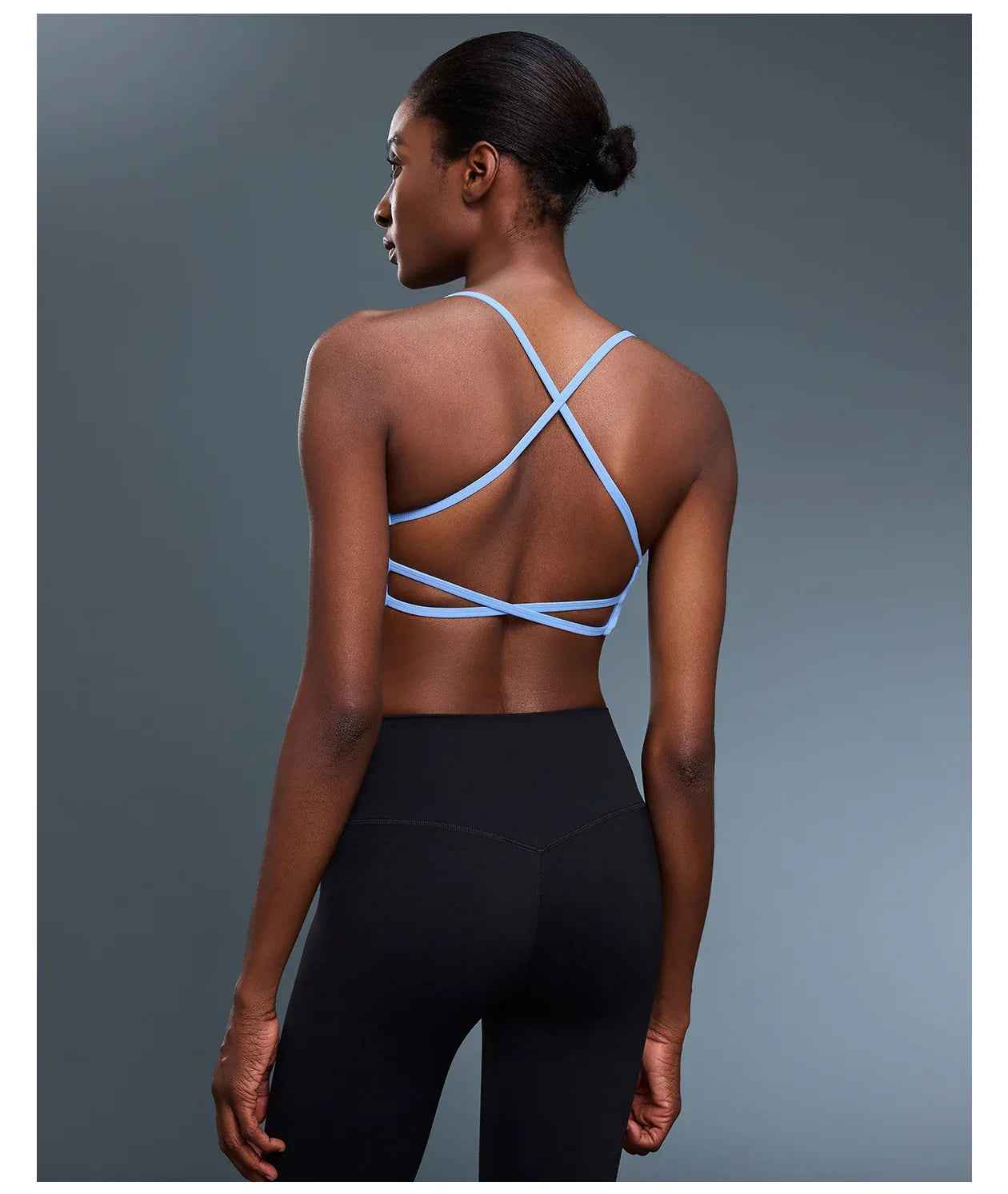 Breathable Strappy Back Sports Bra