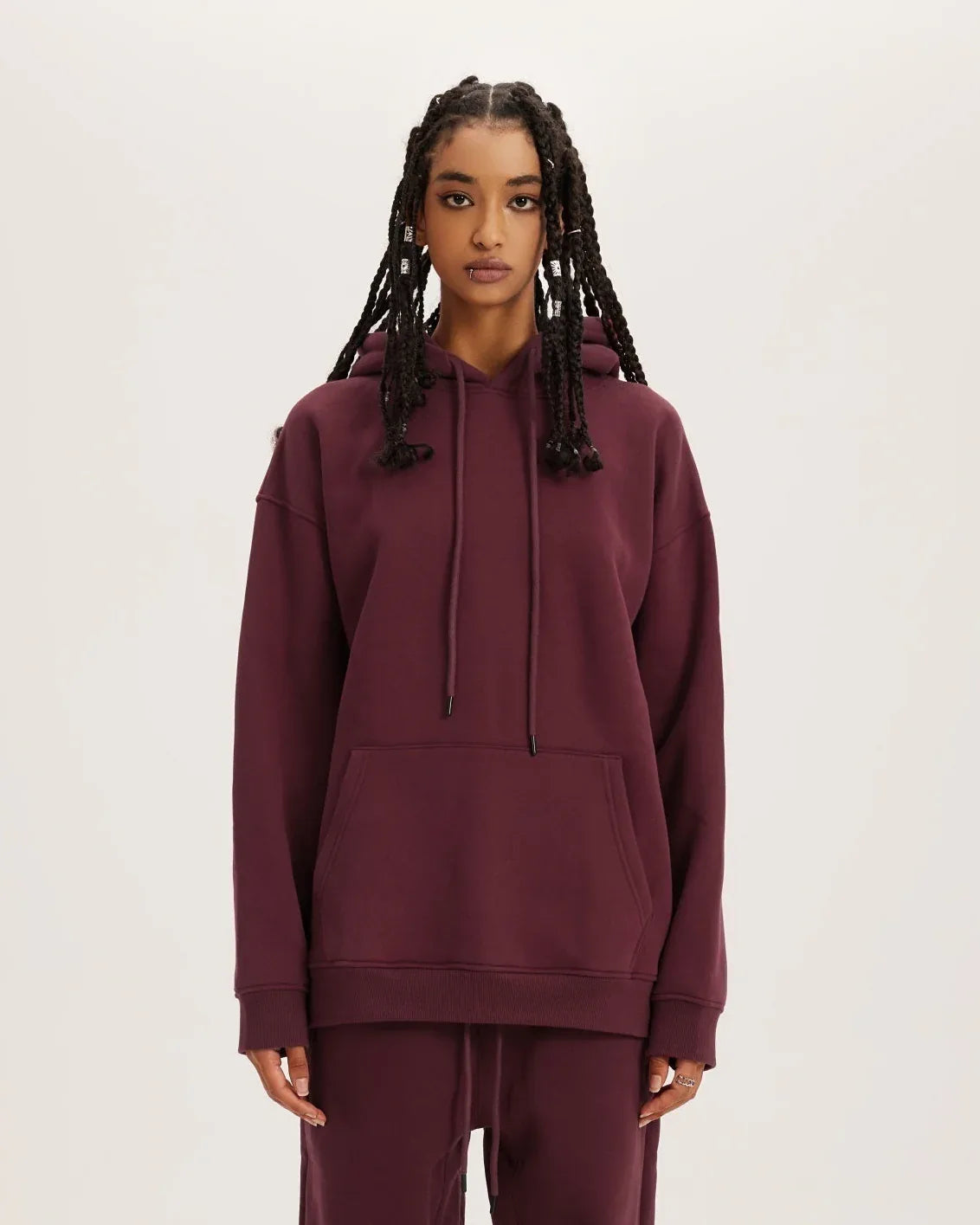 Oversized Fleece Pullover Hoodie