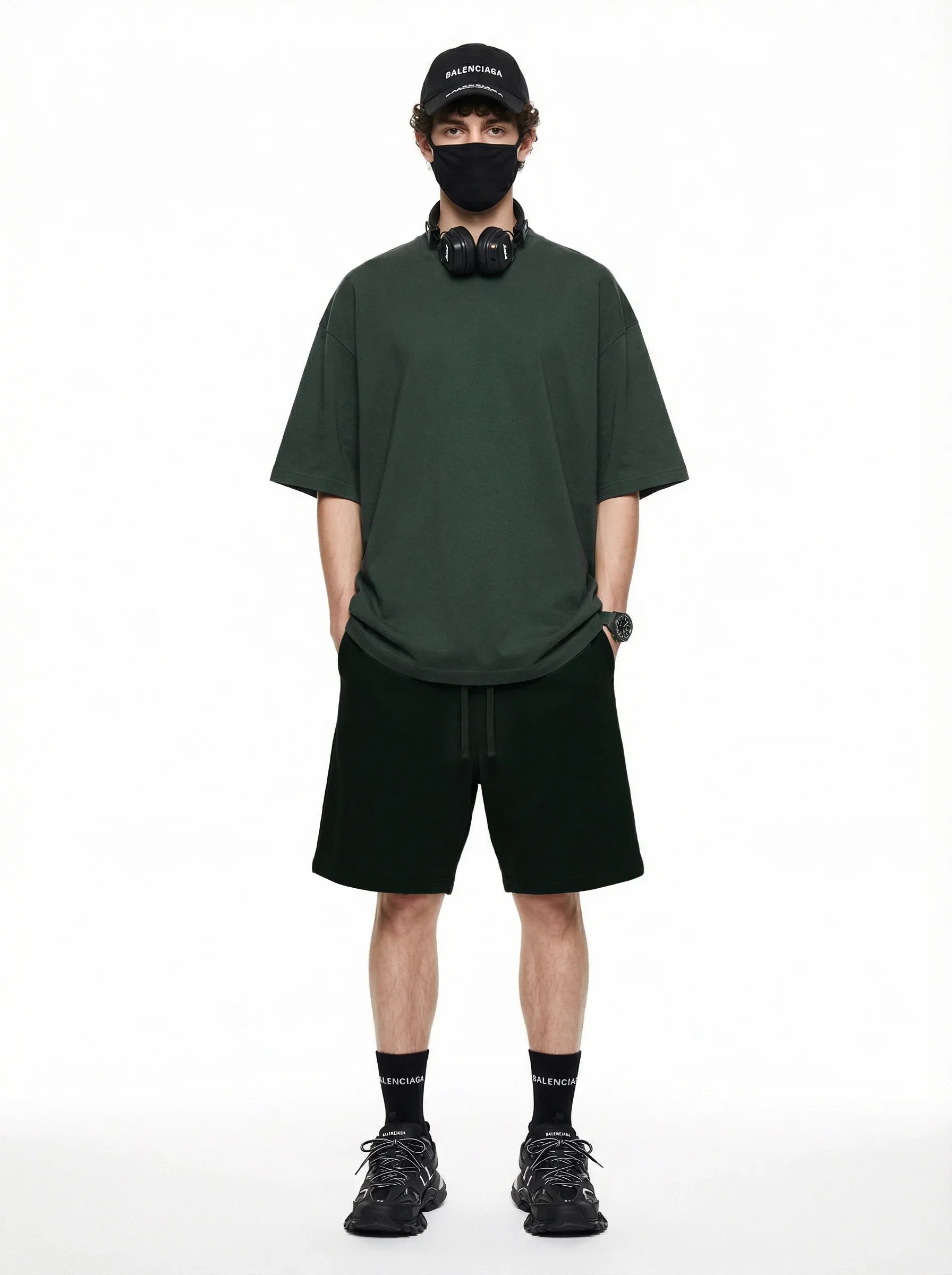 Men’s Oversized Solid Short Sleeve