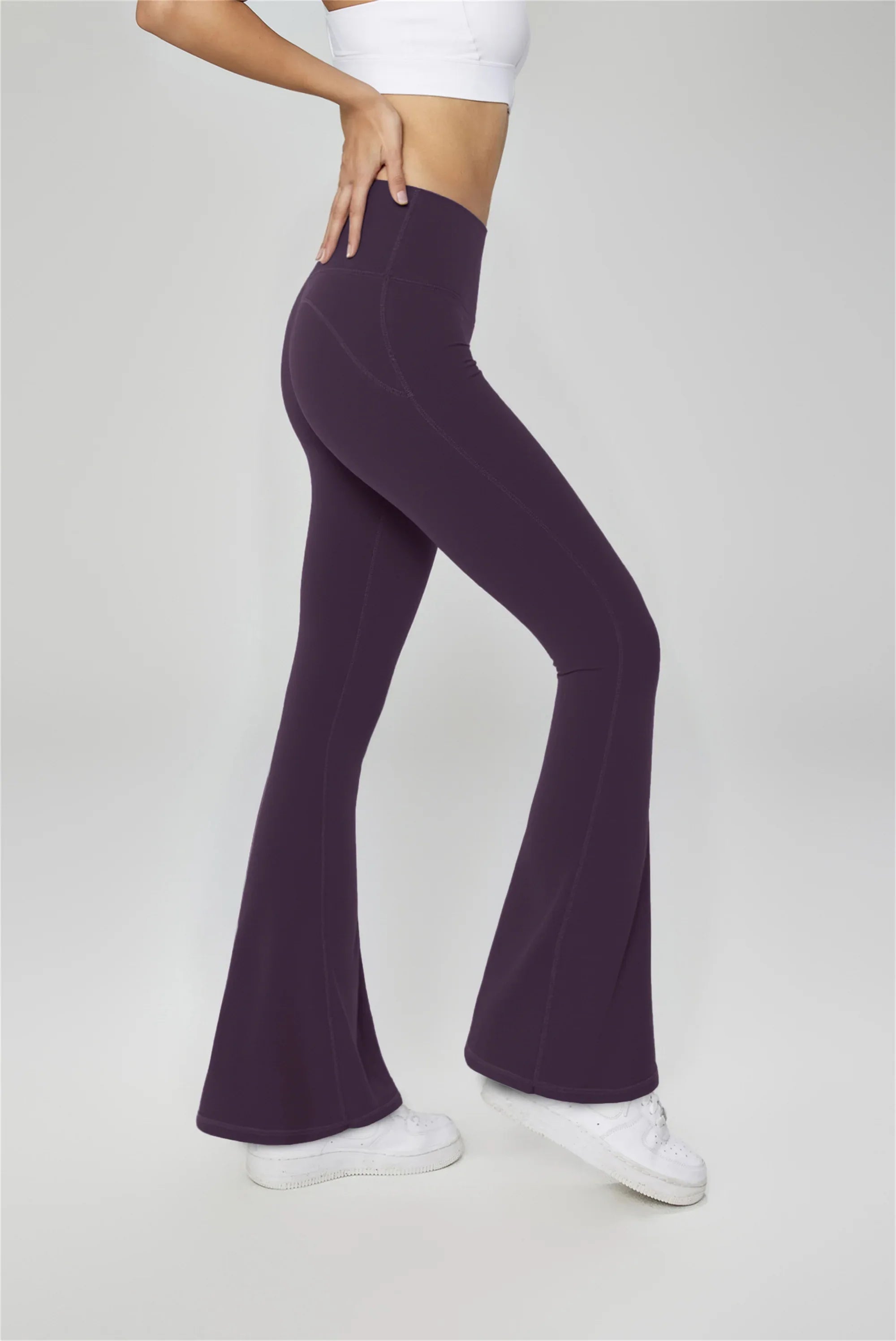 High-Waisted Flared Yoga Leggings