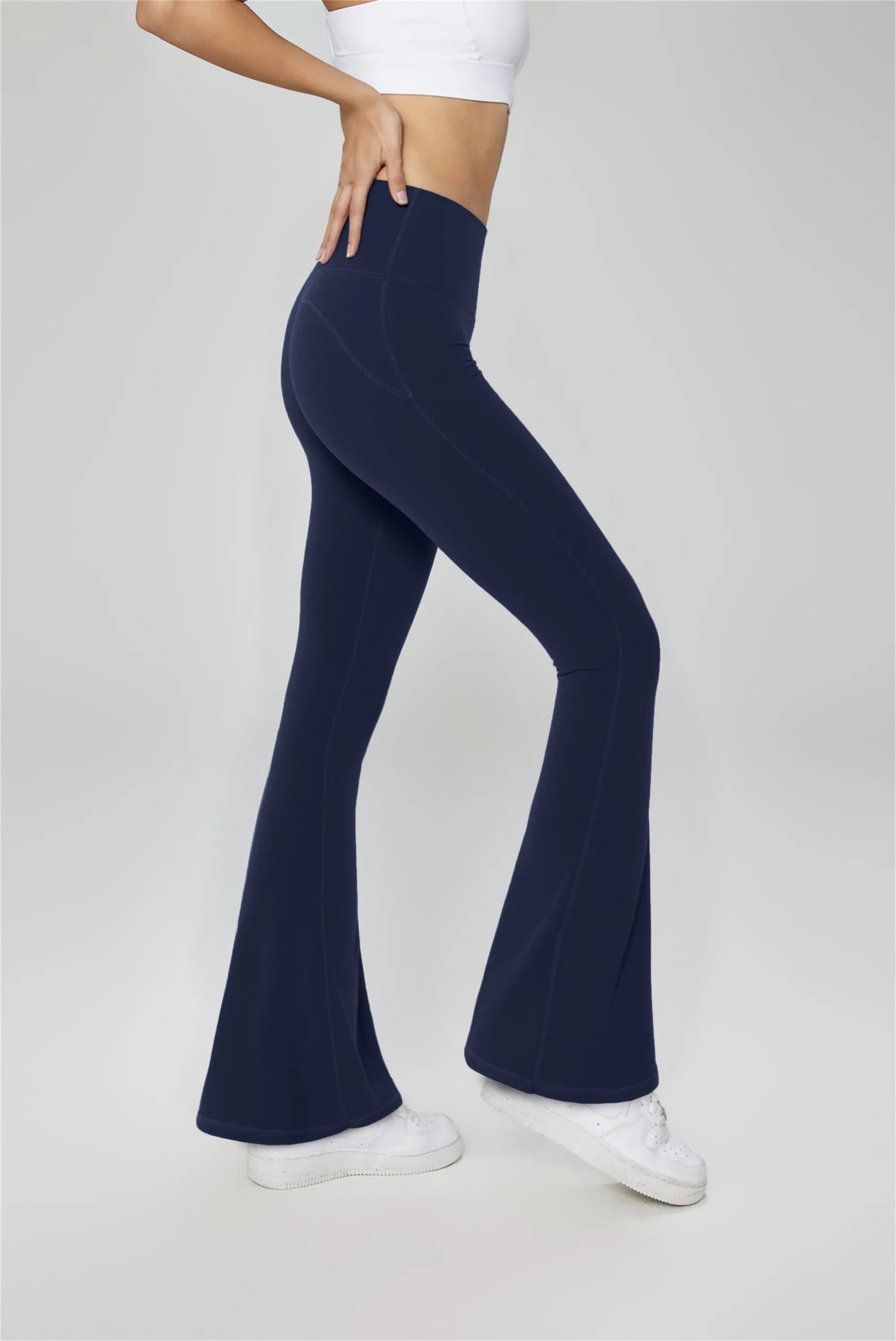 High-Waisted Flared Yoga Leggings