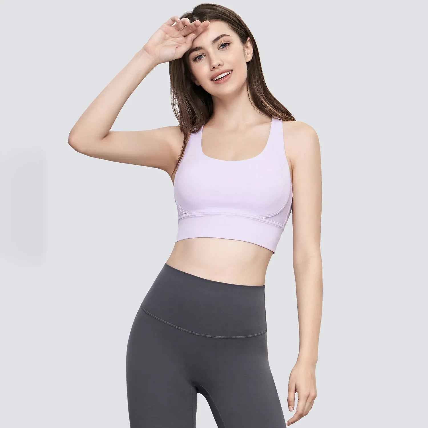 Cross-Back Sculpting Sports Bra