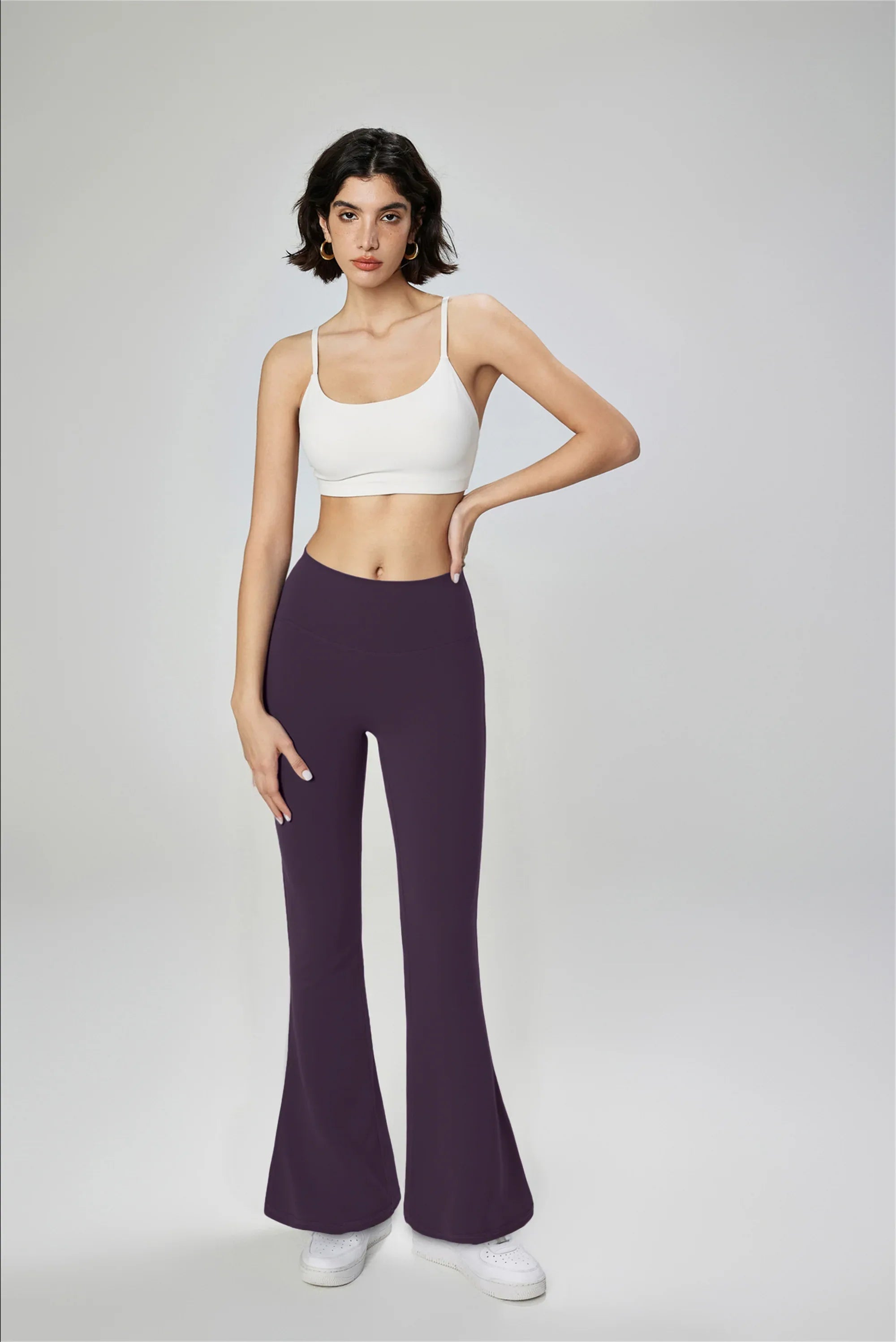 High-Waisted Flared Yoga Leggings
