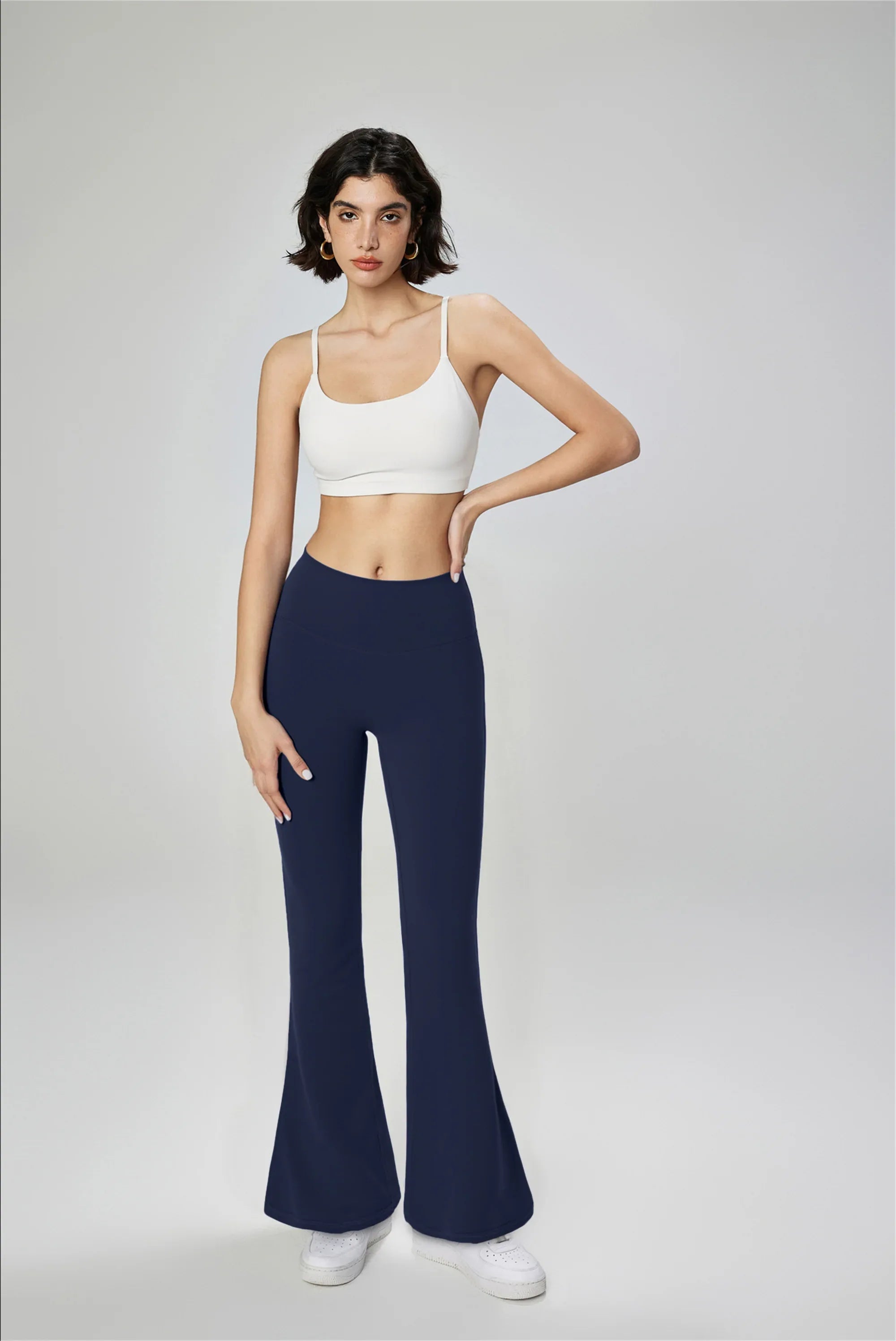 High-Waisted Flared Yoga Leggings
