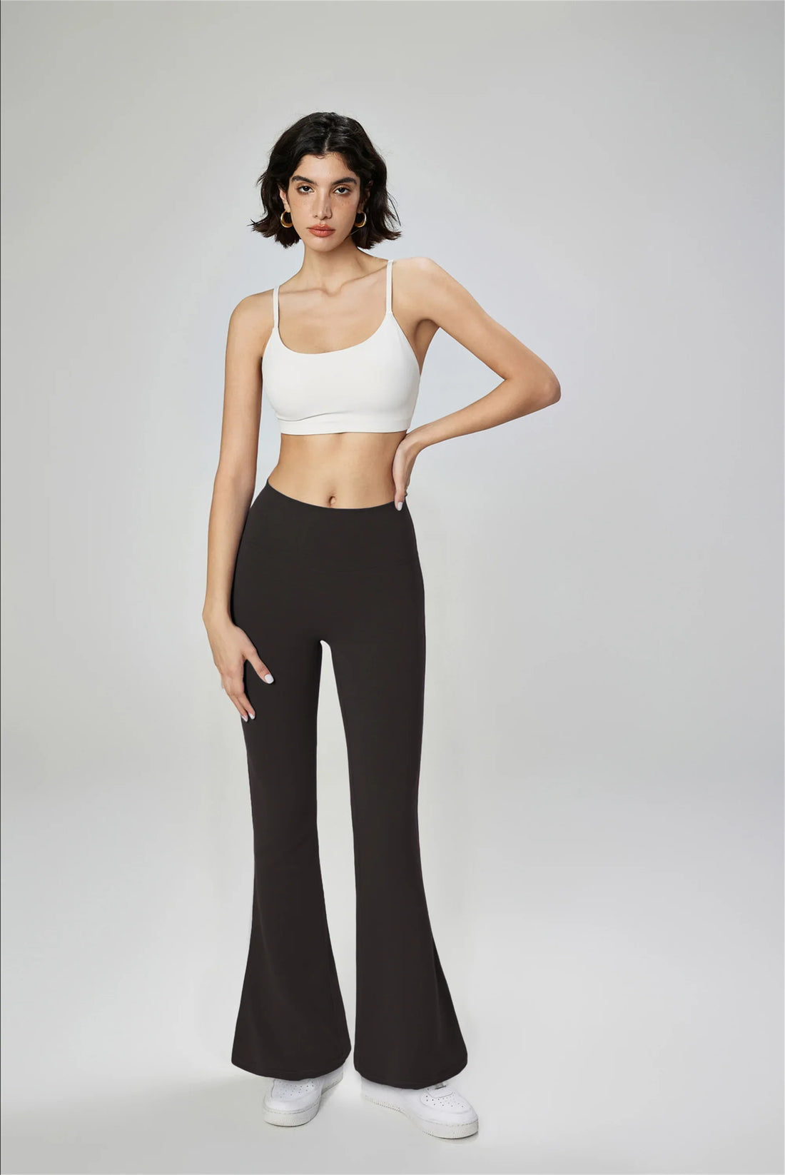 High-Waisted Flared Yoga Leggings
