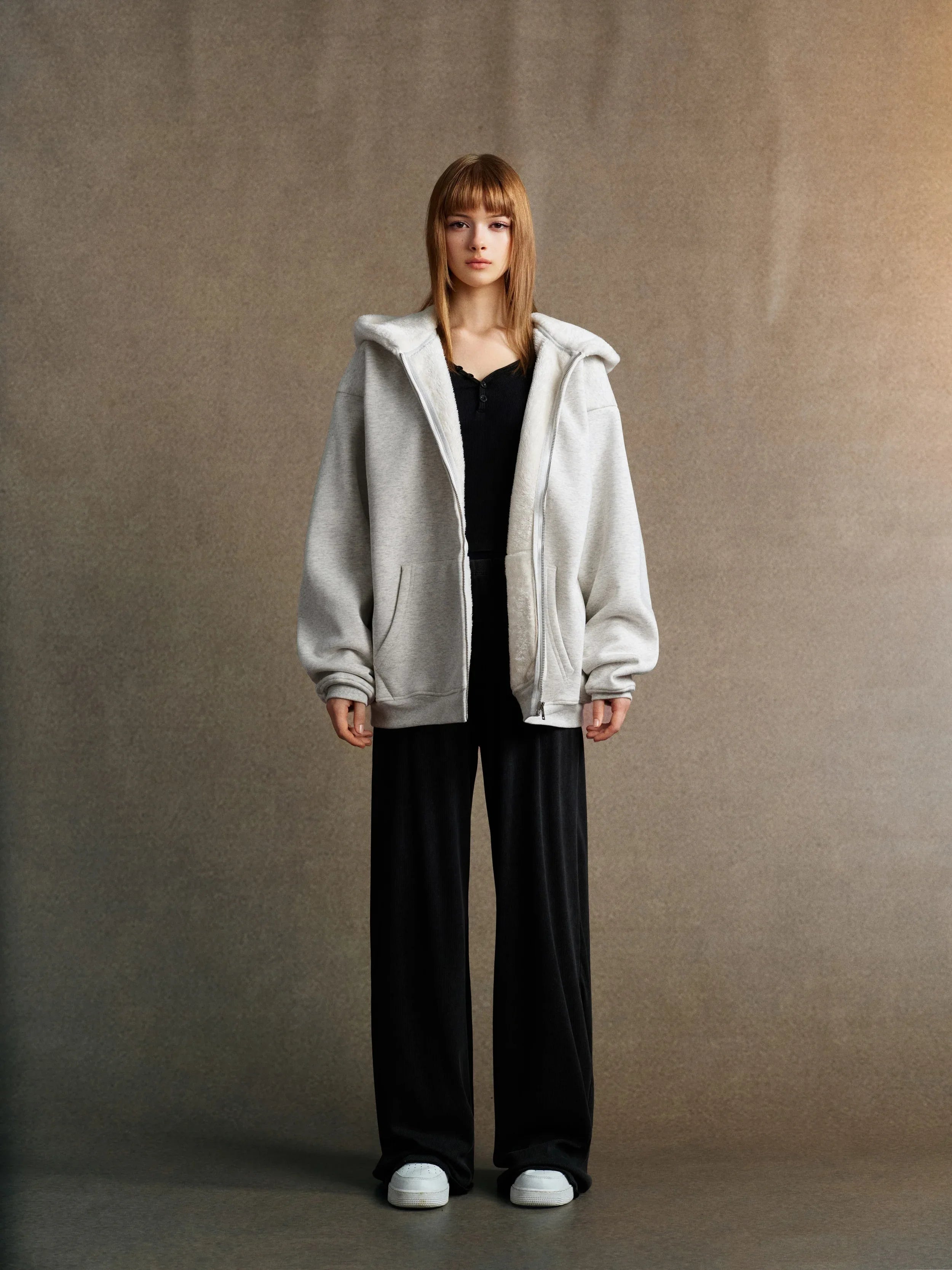 Autumn Fleece Zip-Up Hoodie