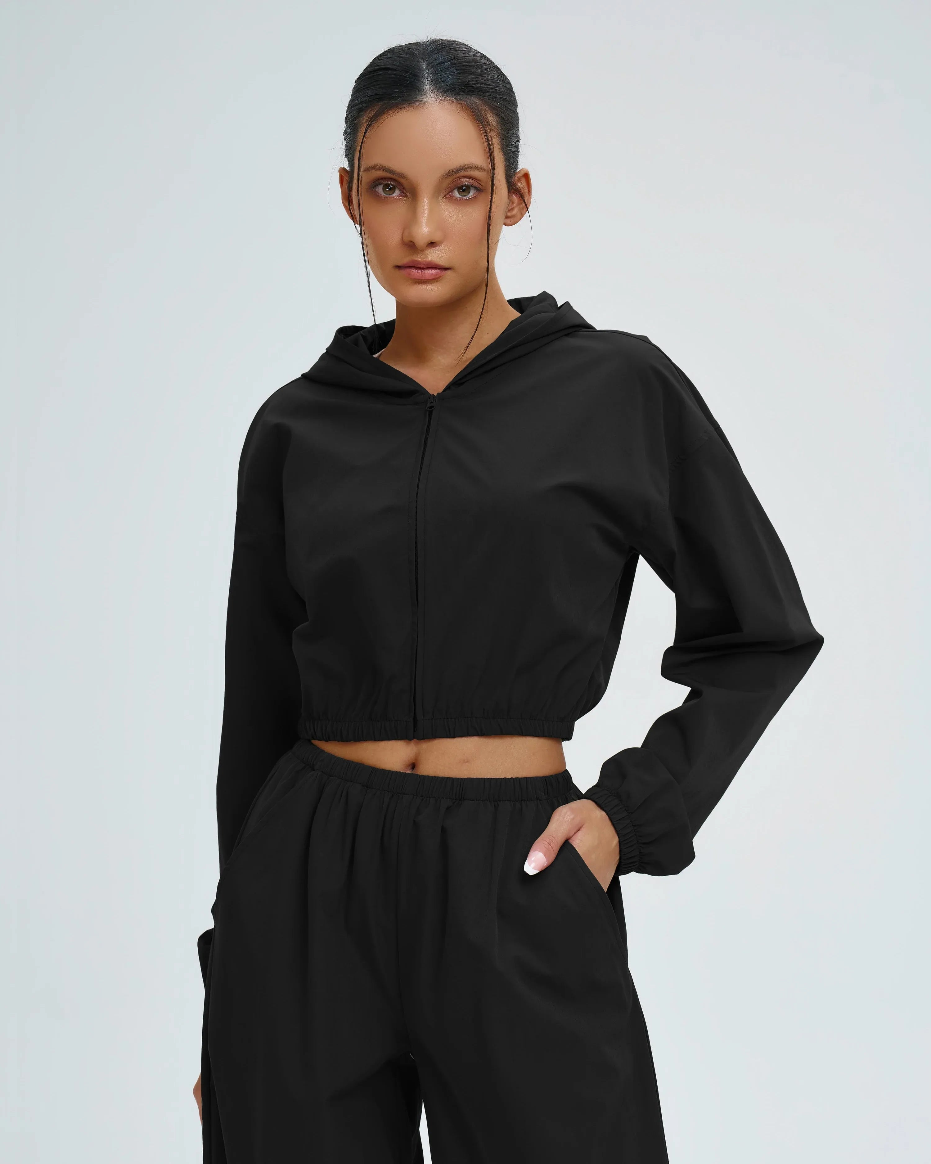 Hooded UPF Zip-Up Jacket