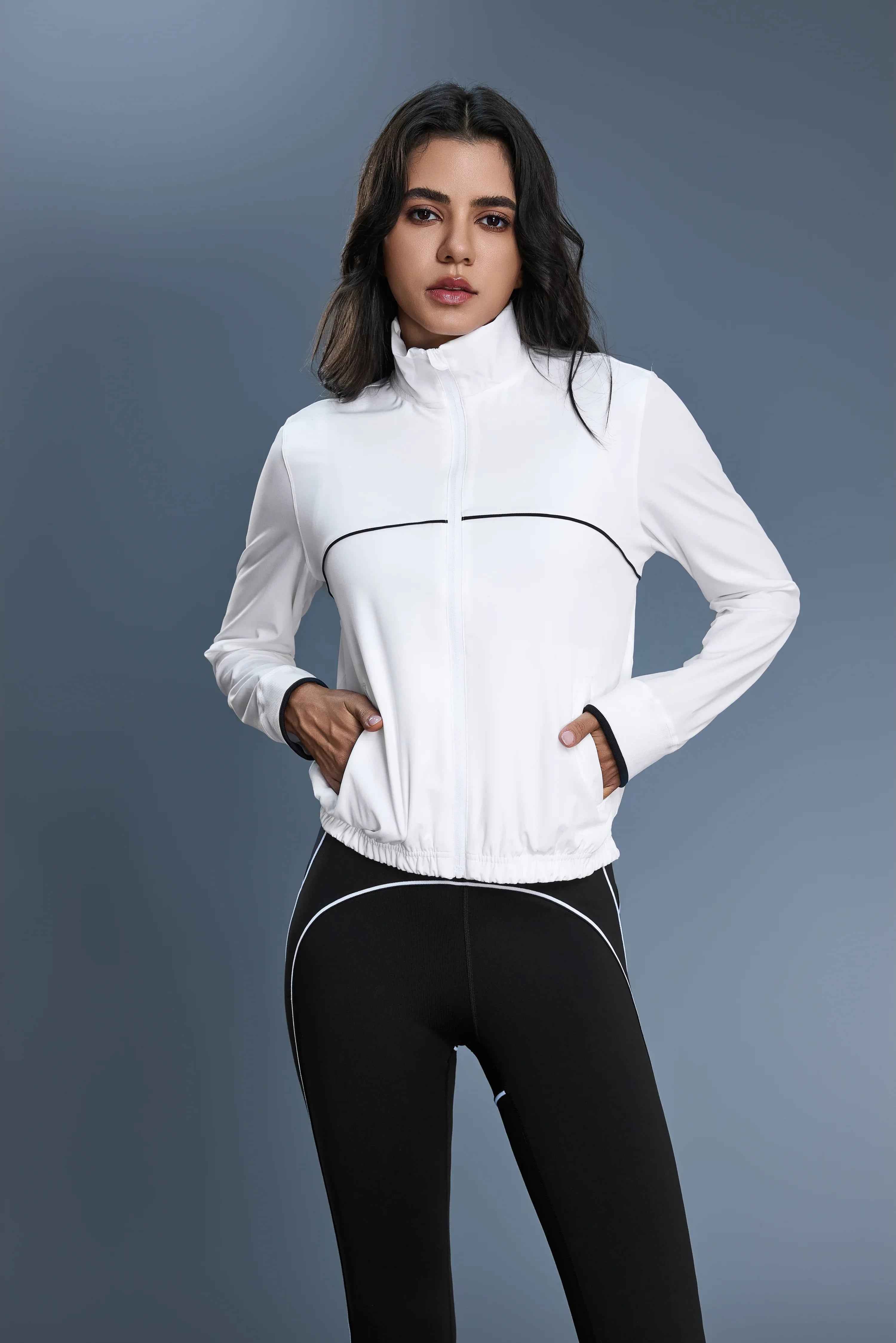 Windproof Stand-Collar Sports Jacket