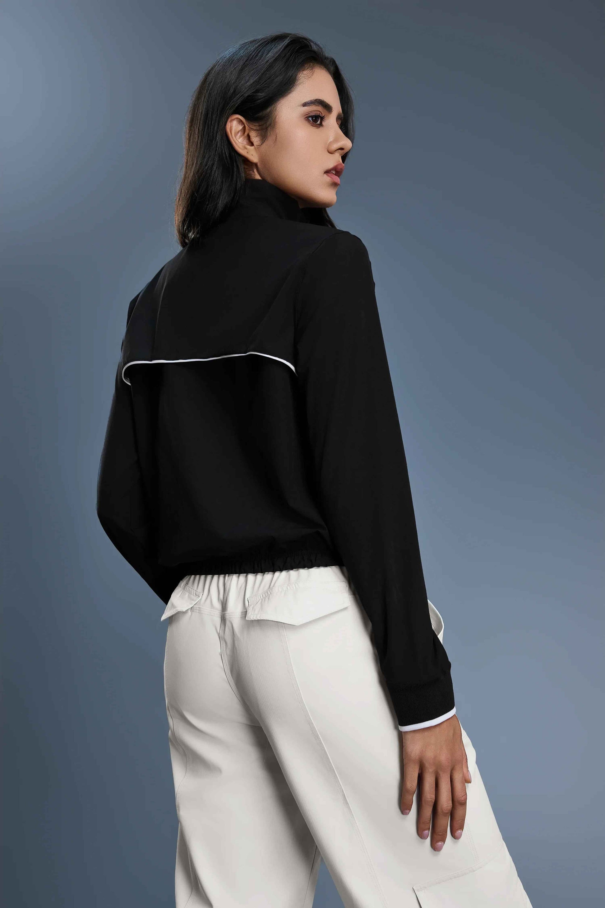 Windproof Stand-Collar Sports Jacket
