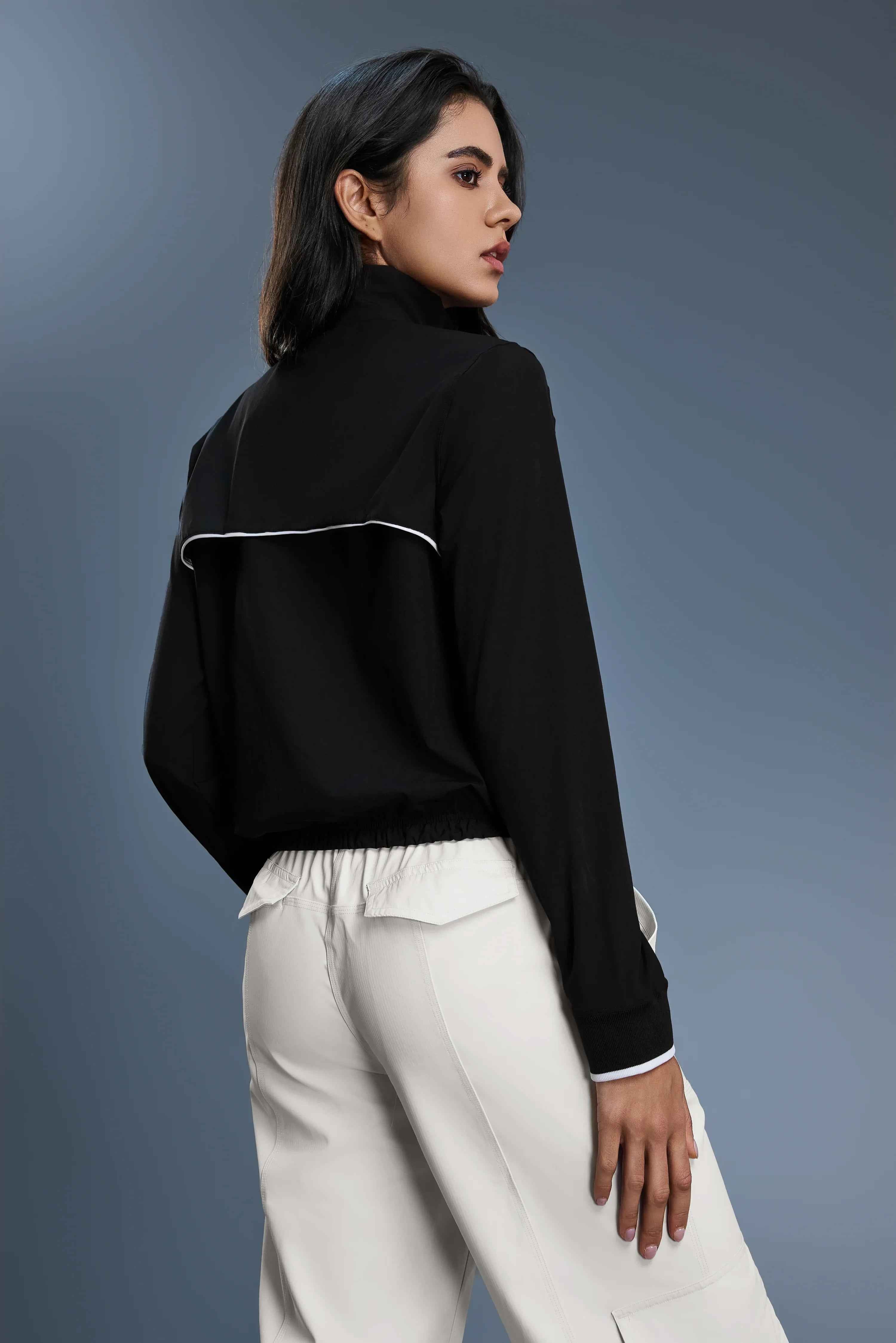 Windproof Stand-Collar Sports Jacket