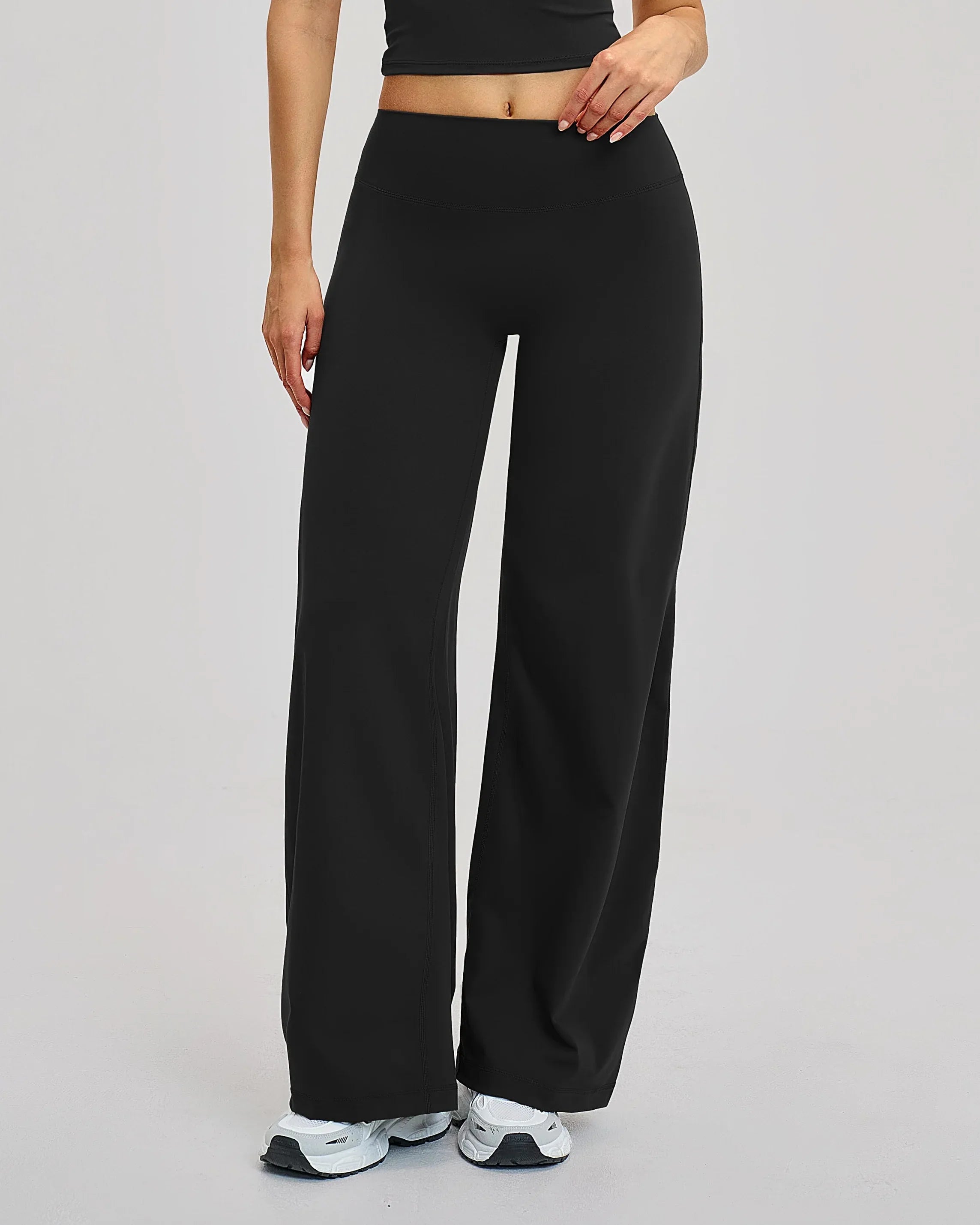 Brushed Wide-Leg Sweatpants