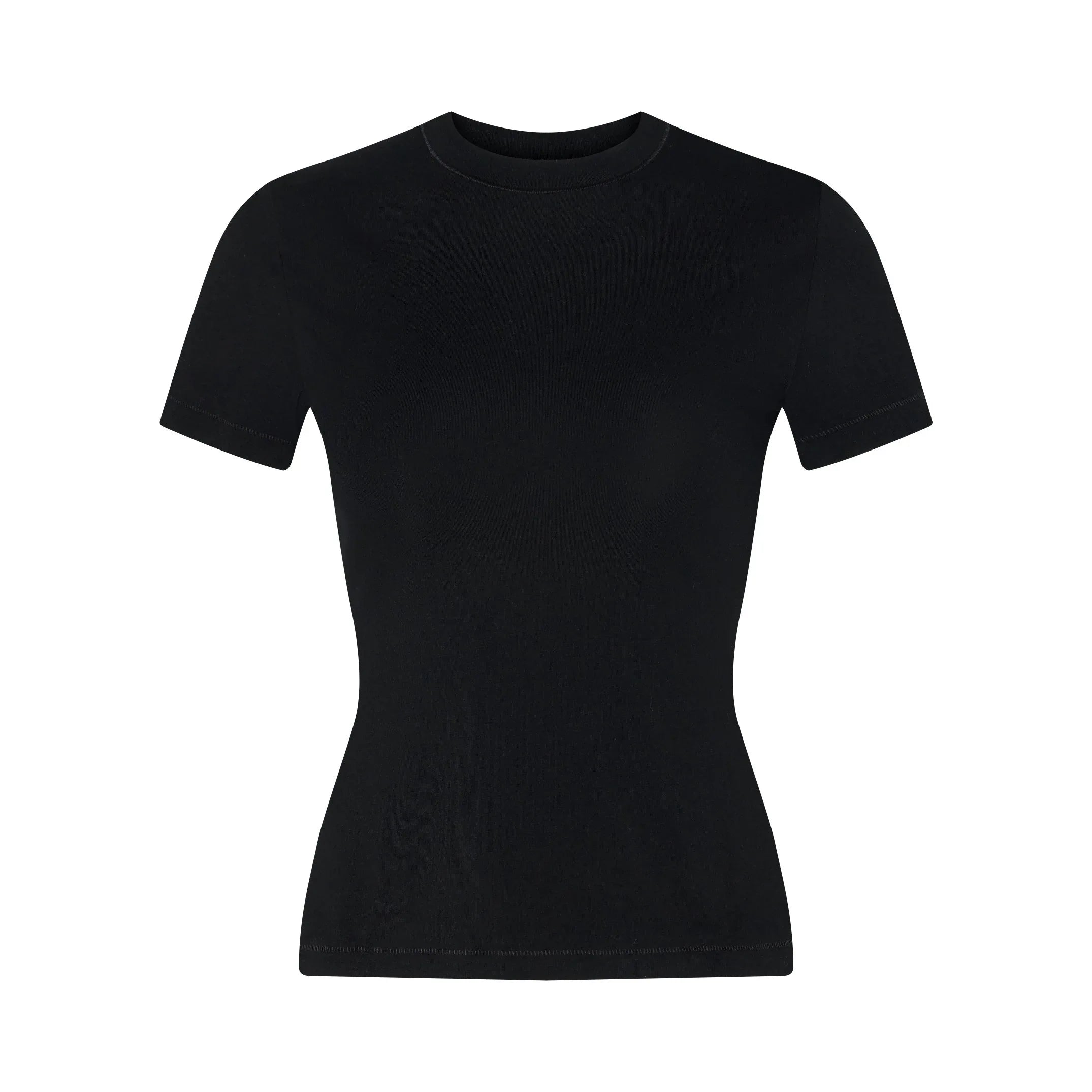 High-Stretch Cropped Fitted T-Shirt