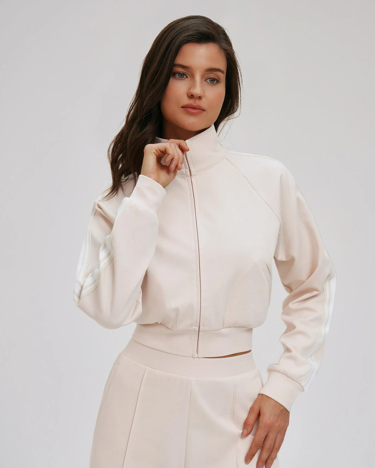 Color-Block Zip-Up Cycling Hoodie