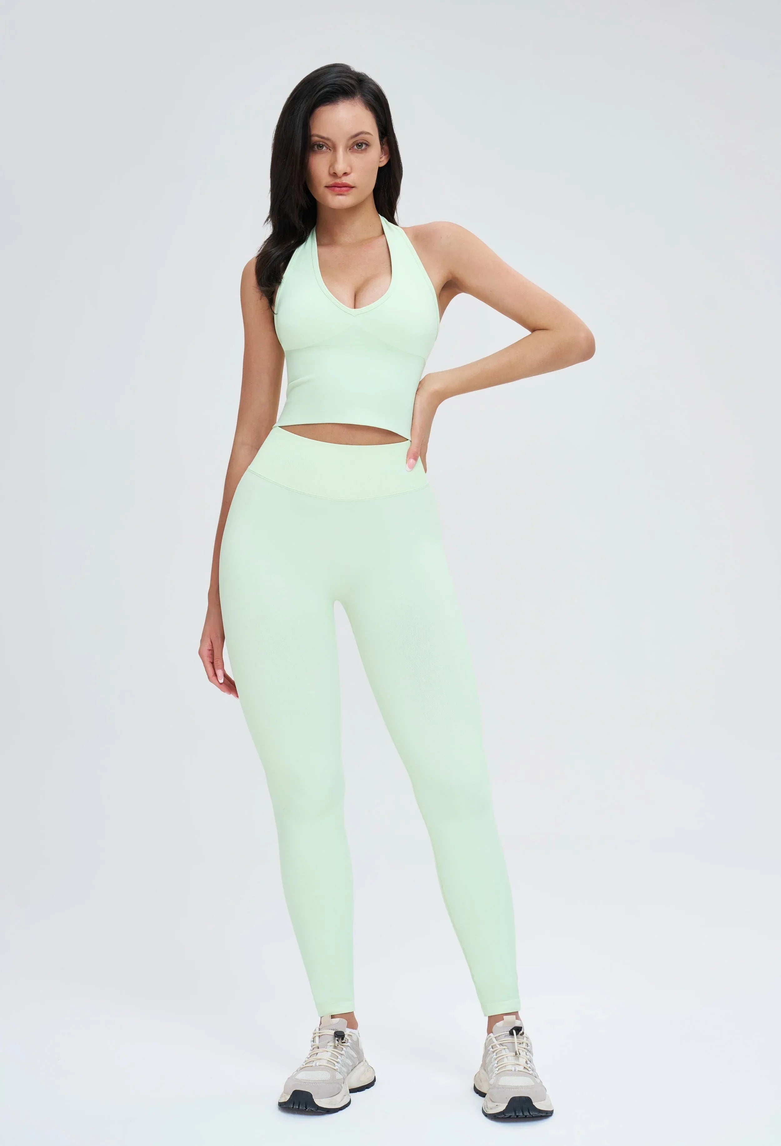 Mesh Backless Seamless Yoga Bra