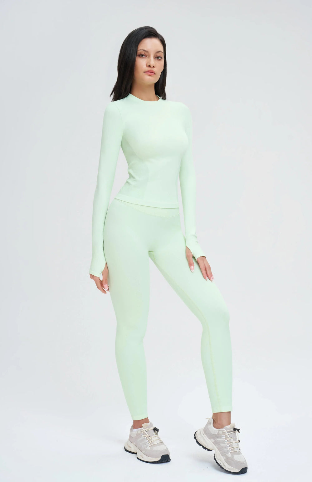 Seamless Long-Sleeve Yoga Tee