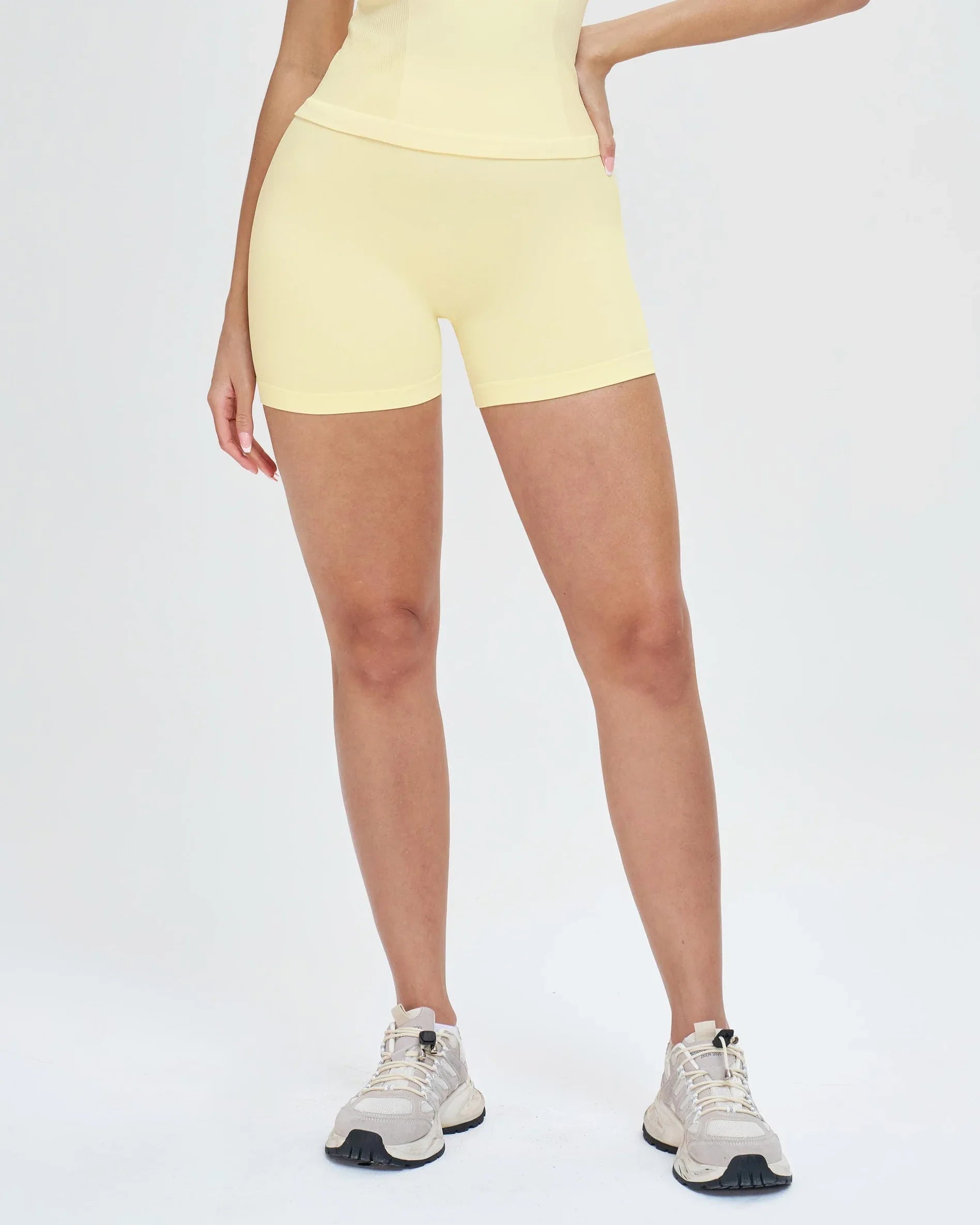 Seamless High-Waist Yoga Shorts