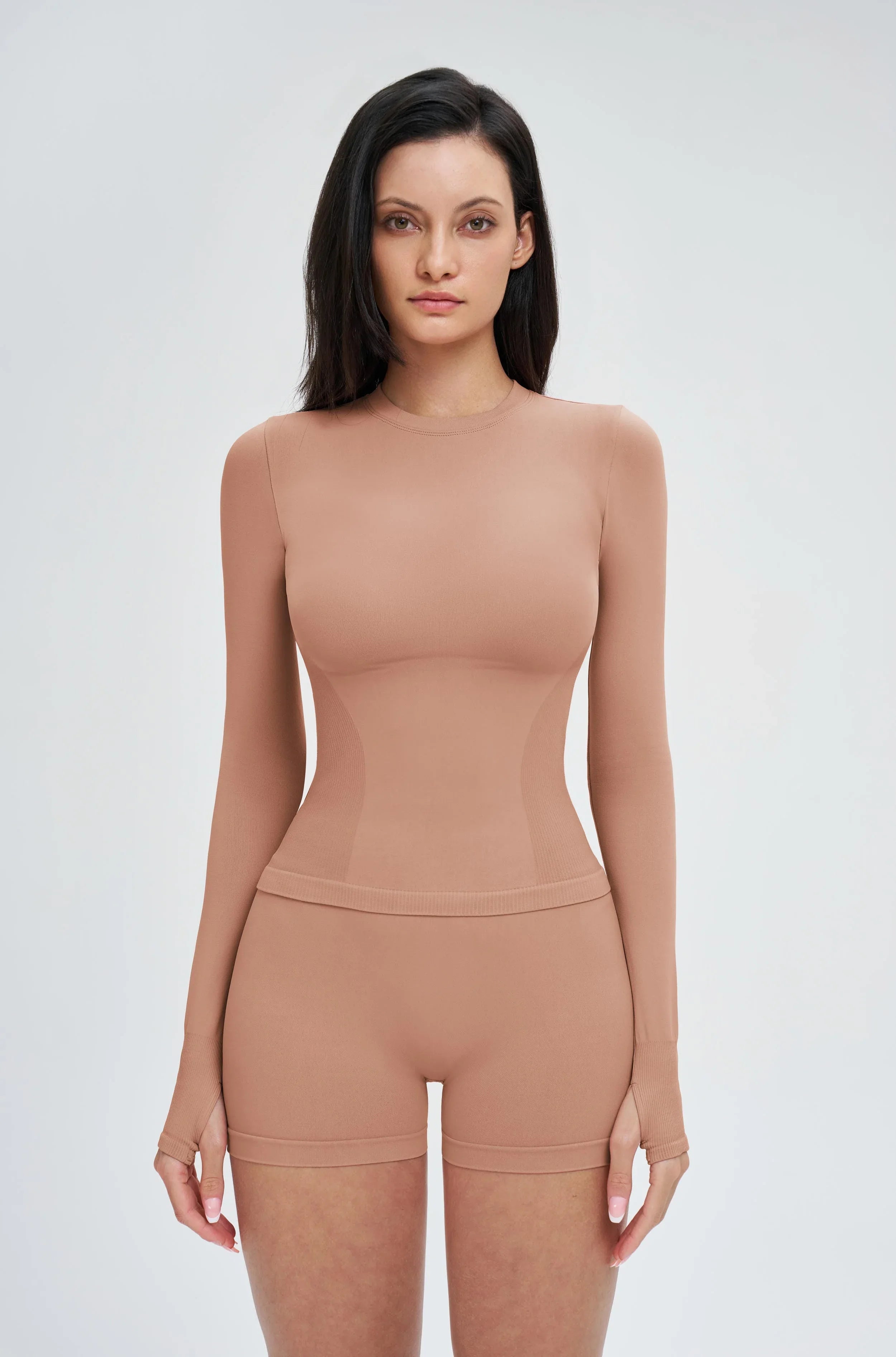 Seamless Long-Sleeve Yoga Tee