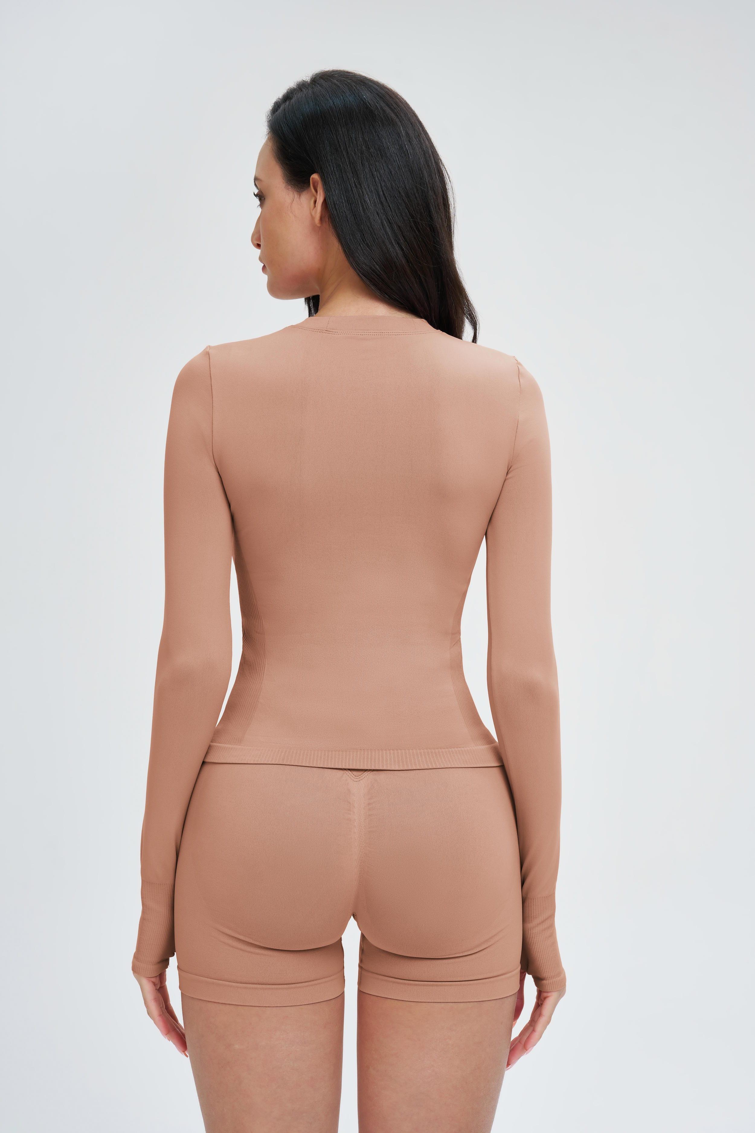 Seamless Long-Sleeve Yoga Tee