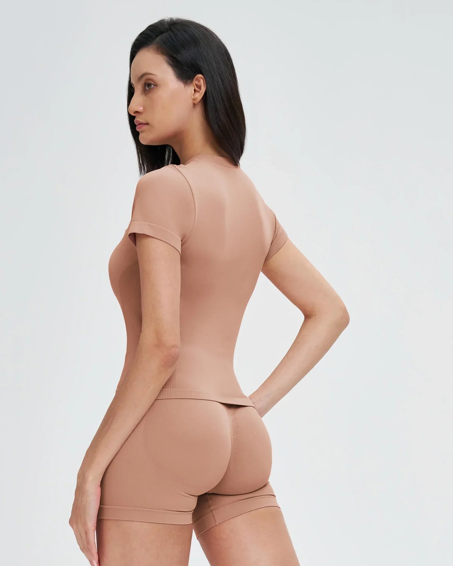 Seamless Short-Sleeve Yoga Tee