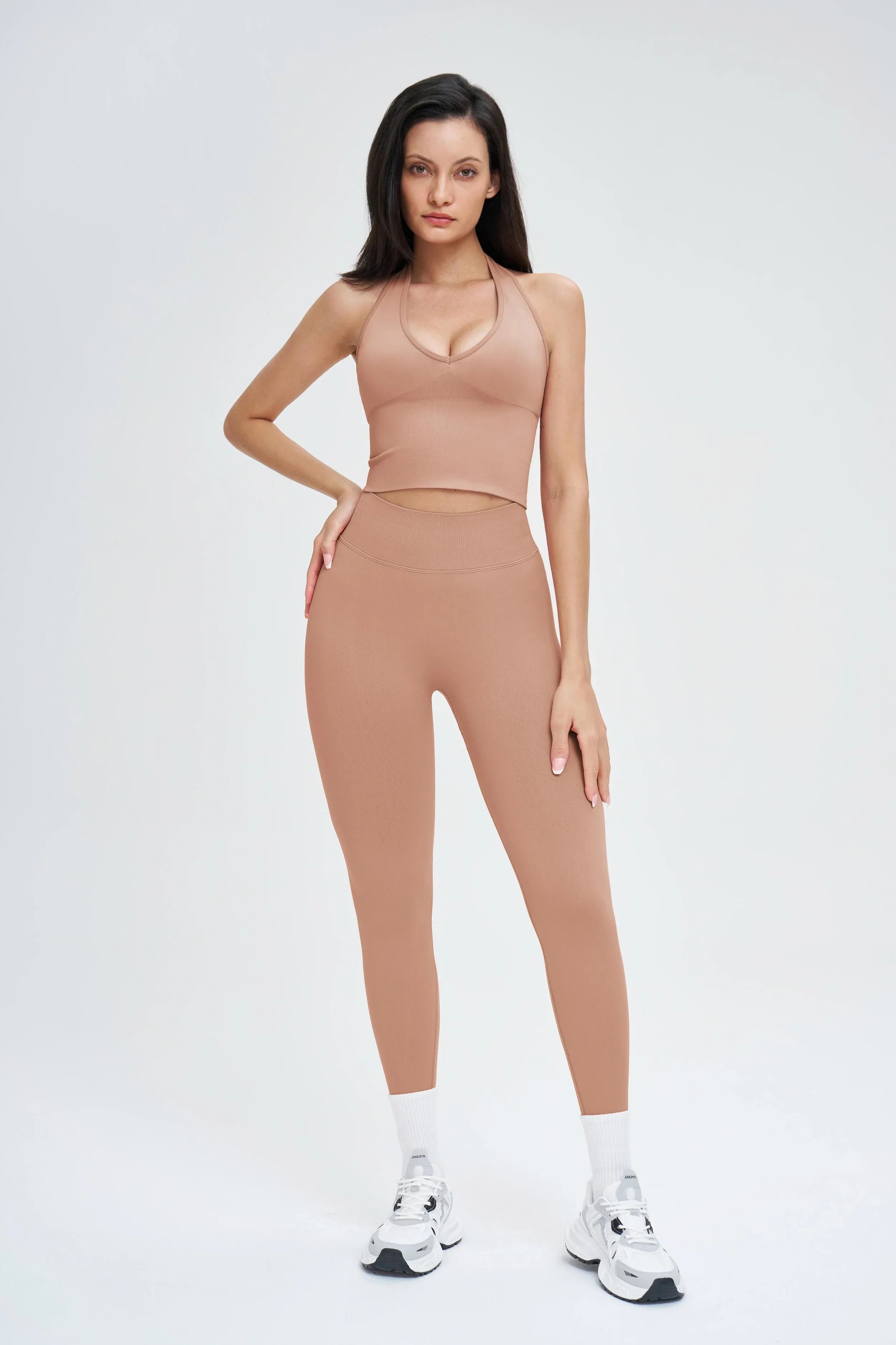 Mesh Backless Seamless Yoga Bra