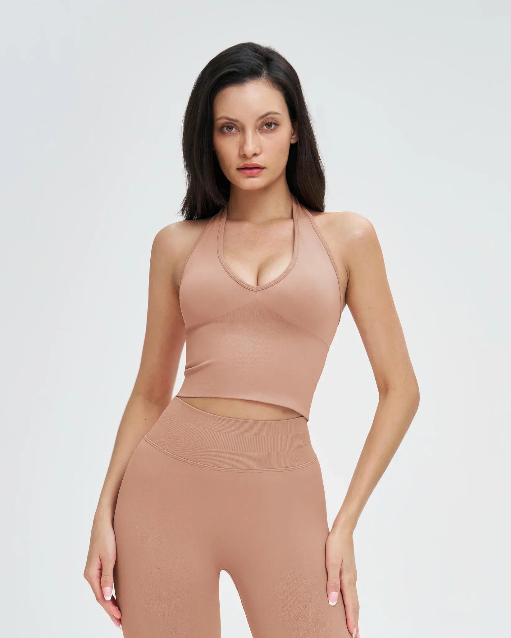 Mesh Backless Seamless Yoga Bra