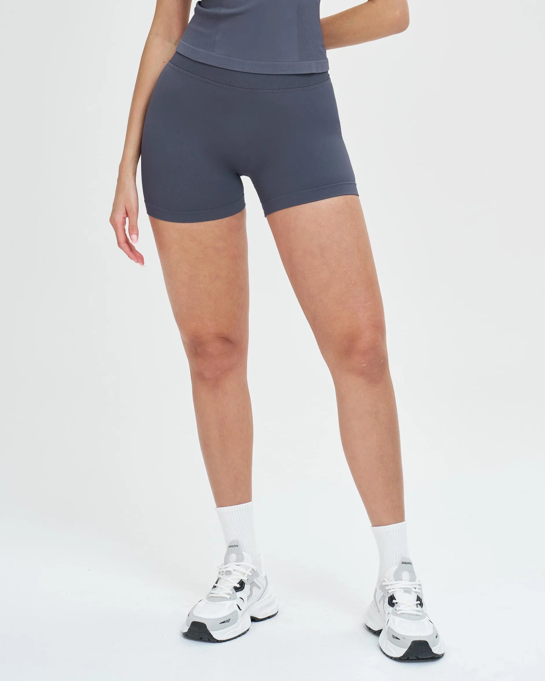 Seamless High-Waist Yoga Shorts