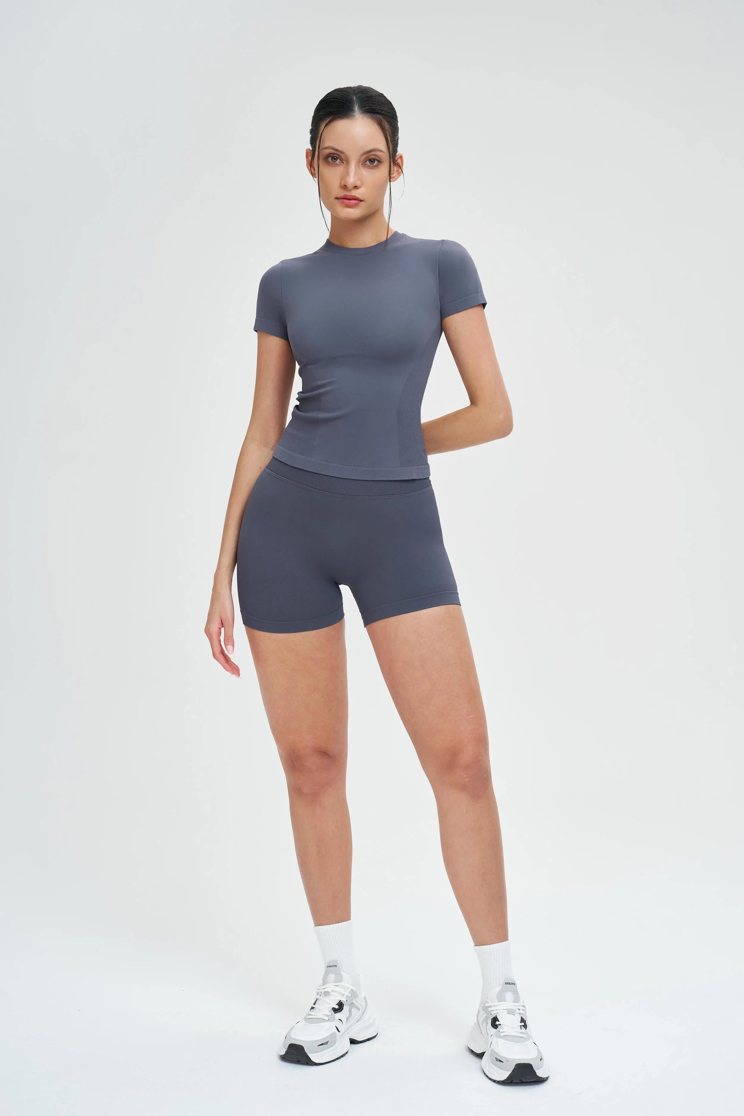 Seamless Short-Sleeve Yoga Tee