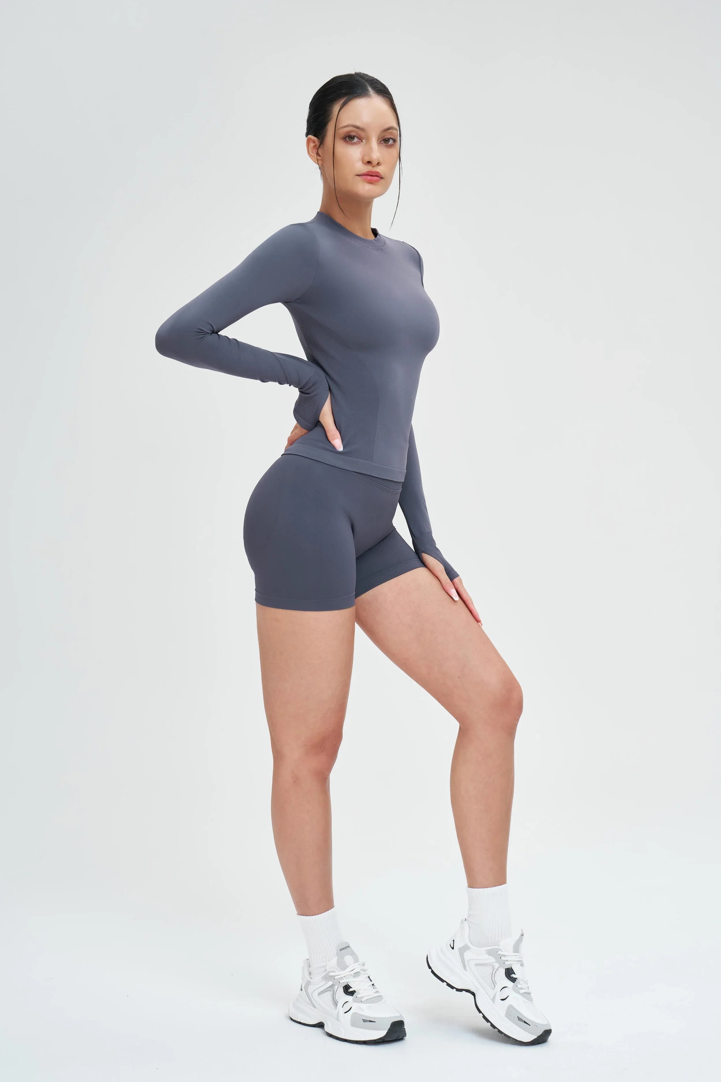 Seamless Long-Sleeve Yoga Tee