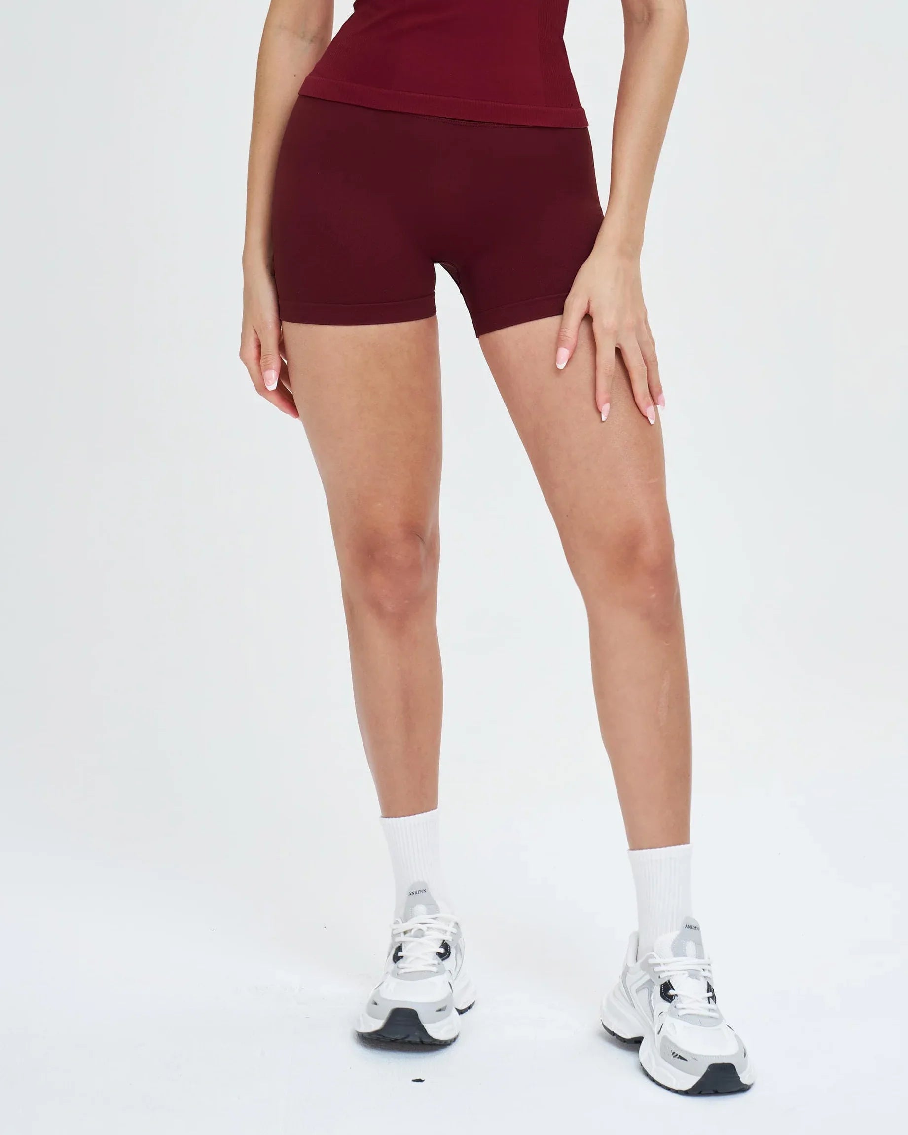 Seamless High-Waist Yoga Shorts