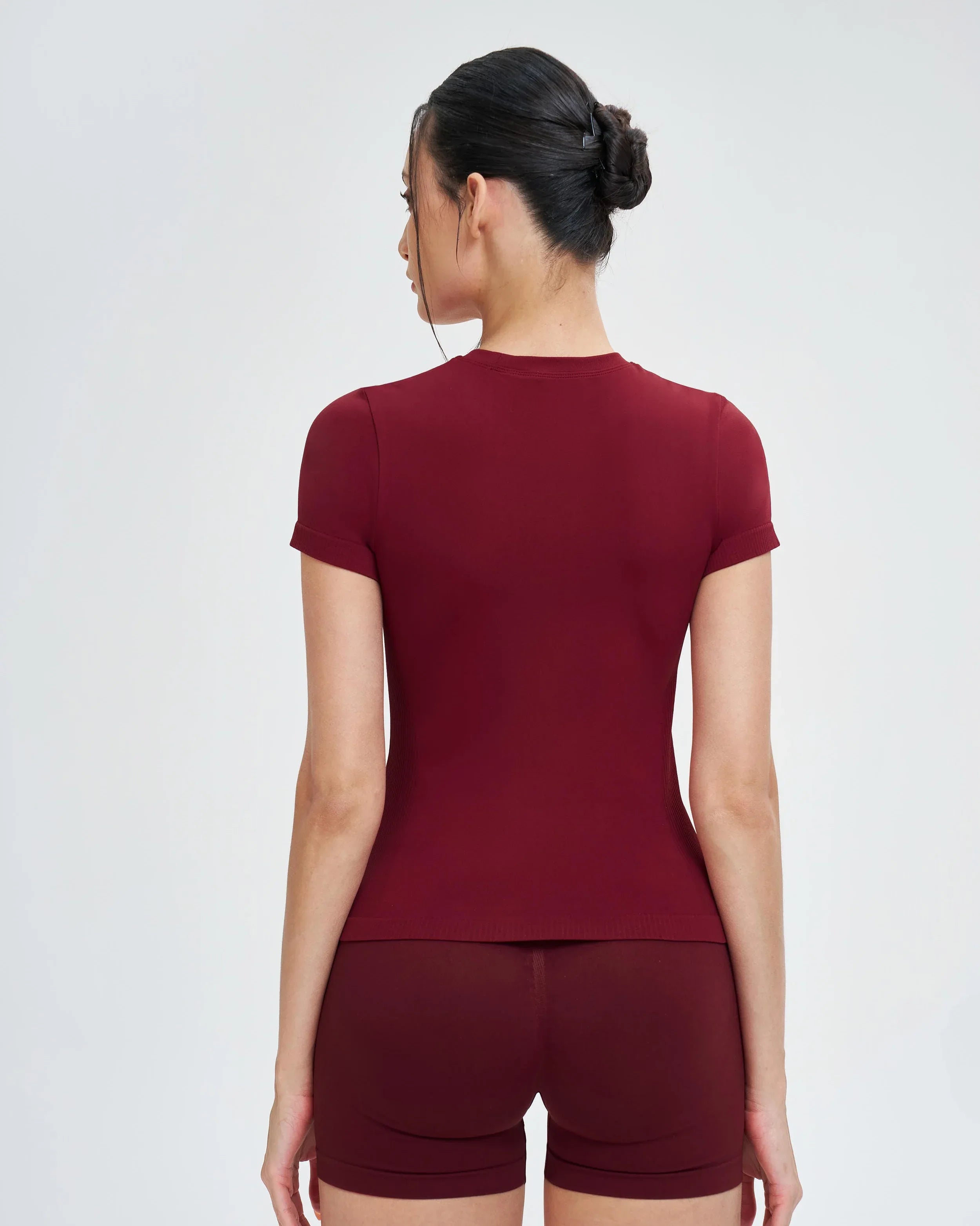Seamless Short-Sleeve Yoga Tee