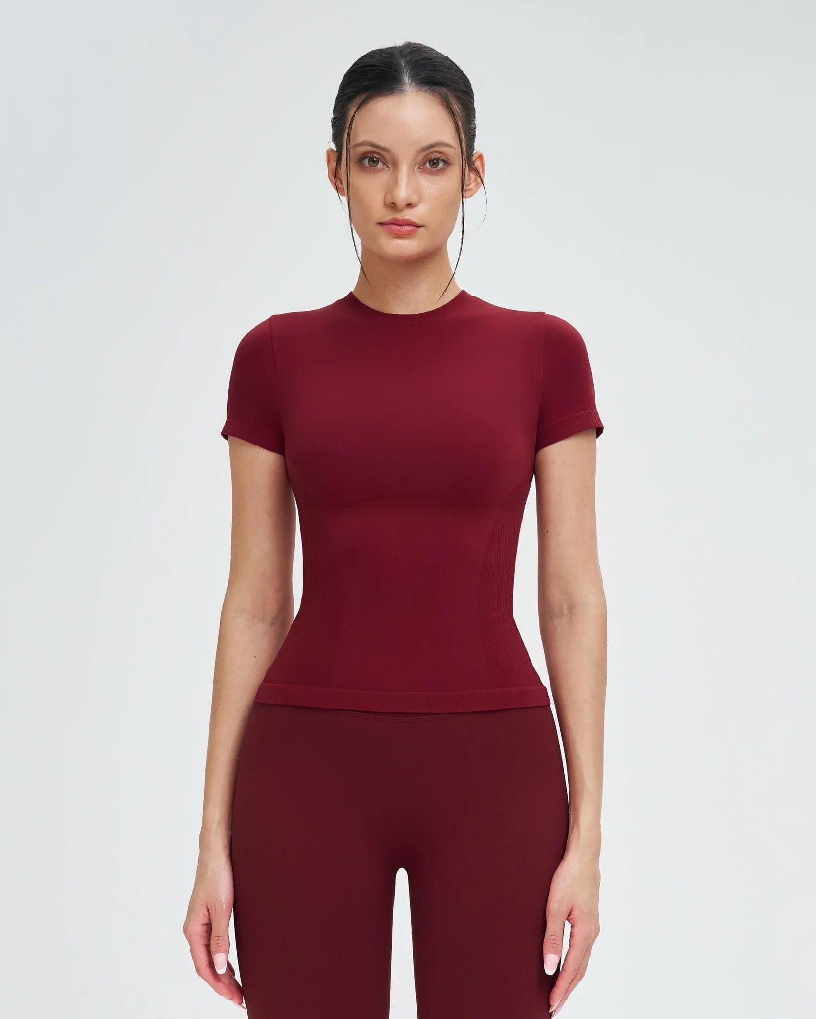 Seamless Short-Sleeve Yoga Tee