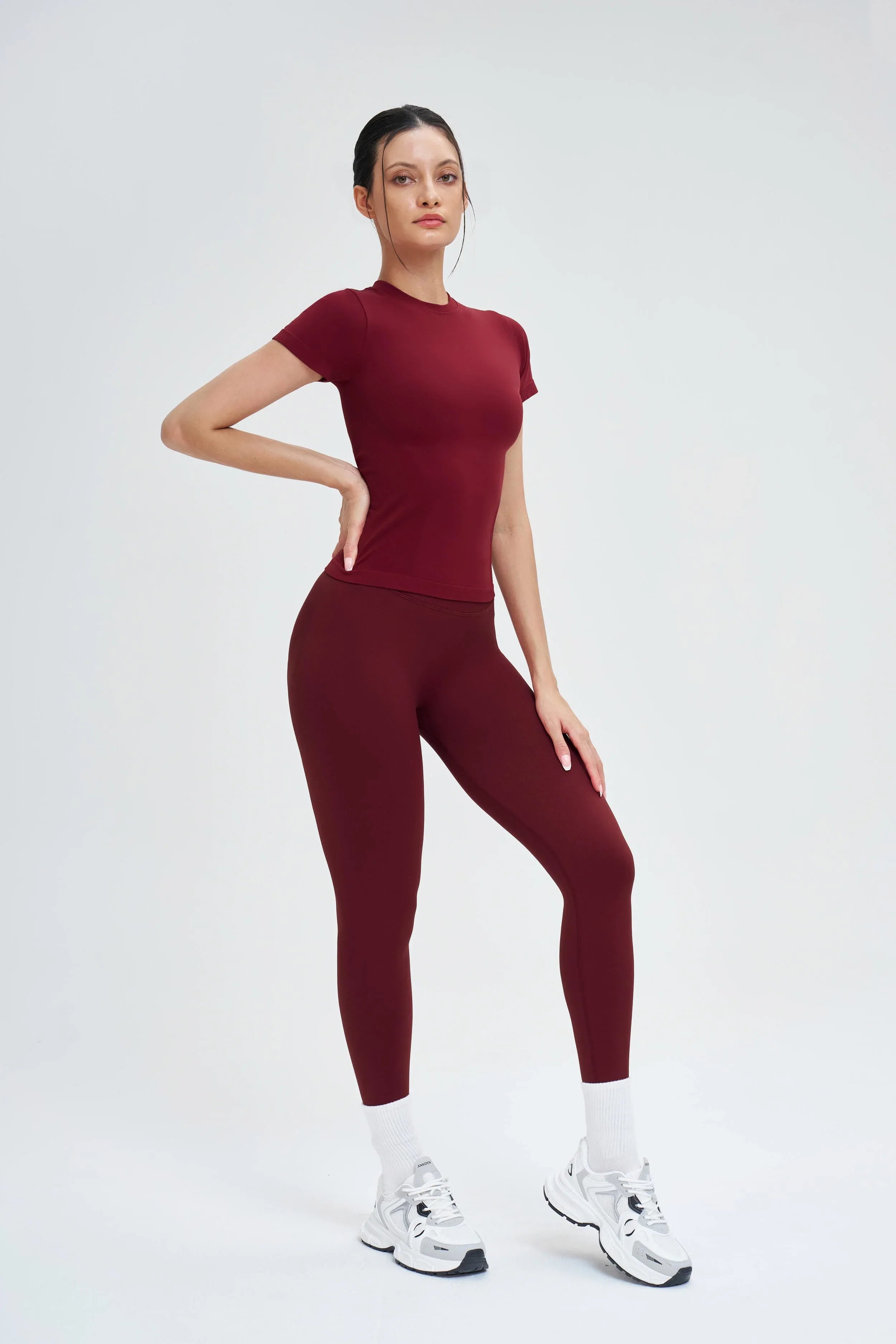 Seamless Short-Sleeve Yoga Tee