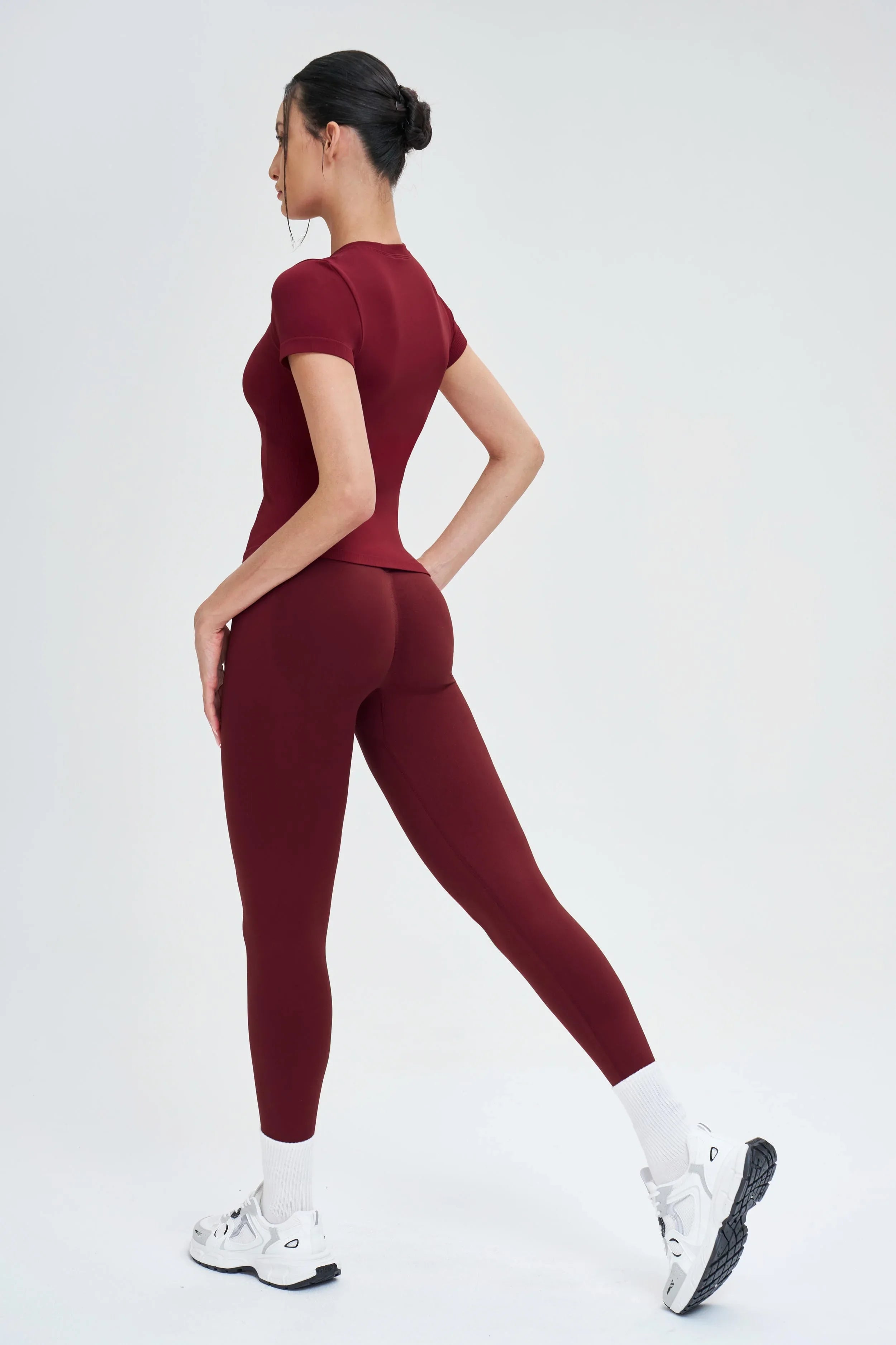 Seamless Short-Sleeve Yoga Tee