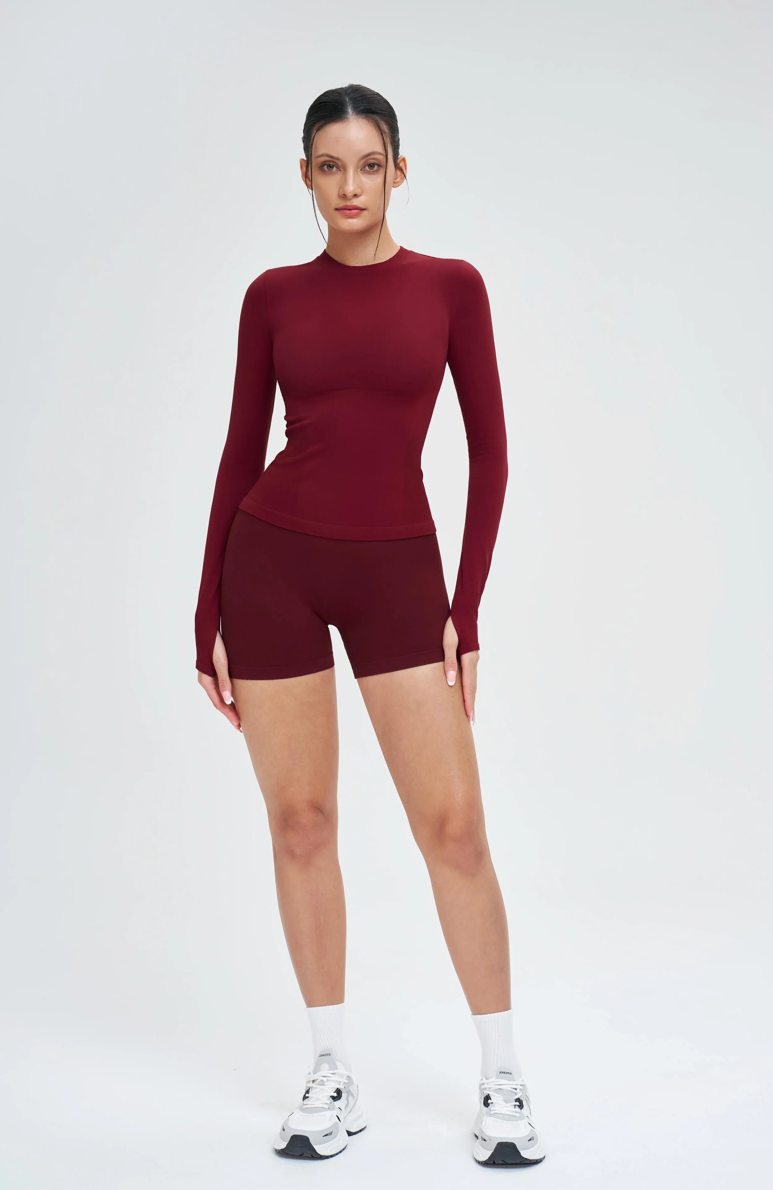 Seamless High-Waist Yoga Shorts