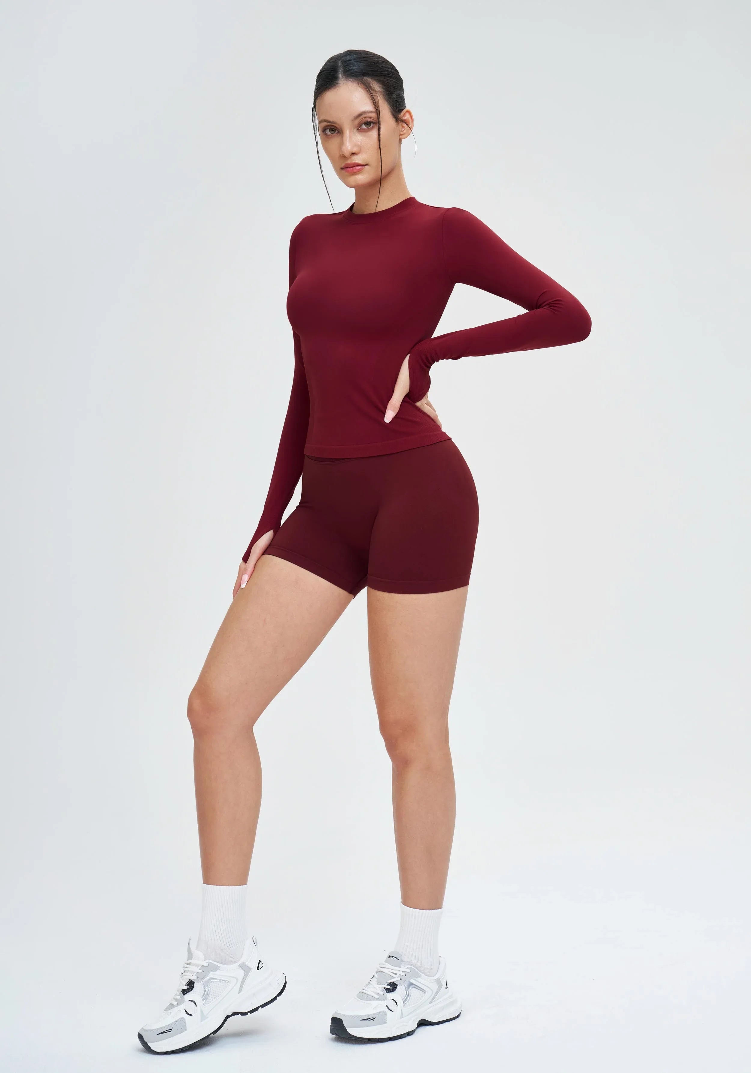 Seamless Long-Sleeve Yoga Tee