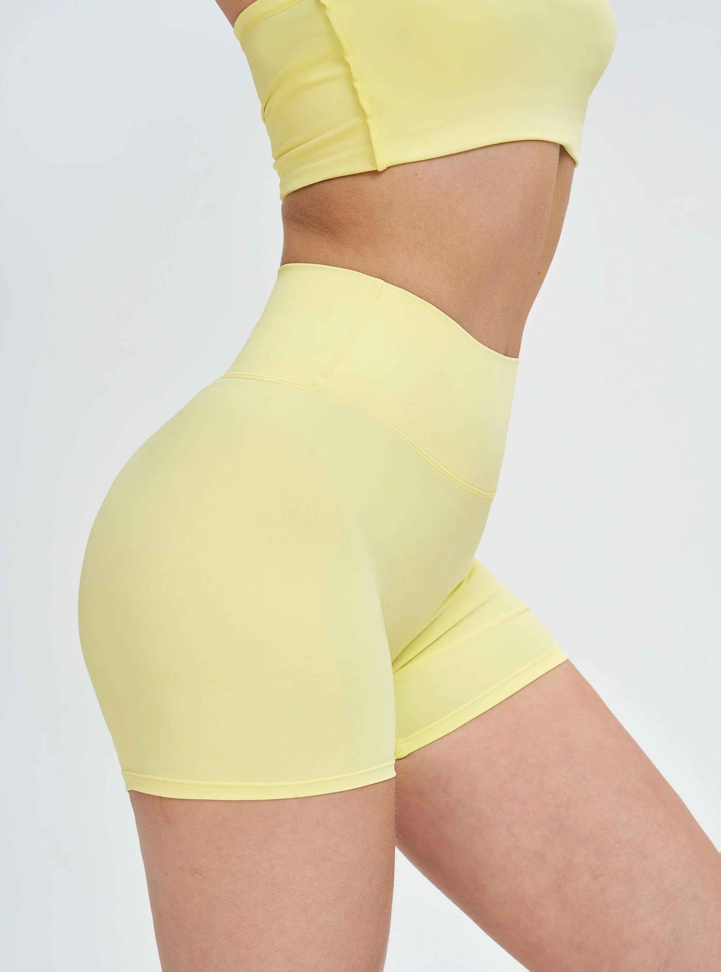 Brushed High-Waist Sculpting Shorts