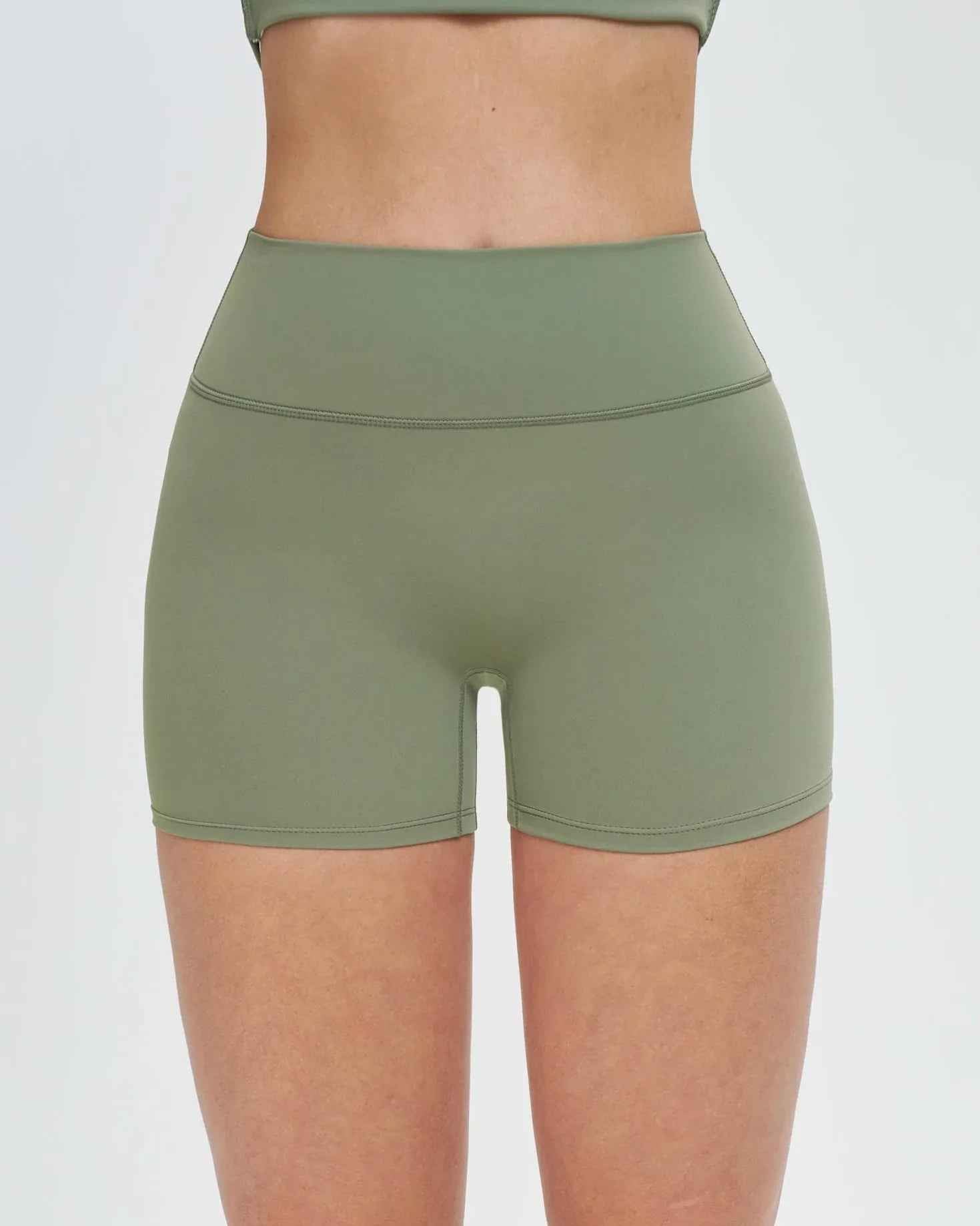 Brushed High-Waist Sculpting Shorts