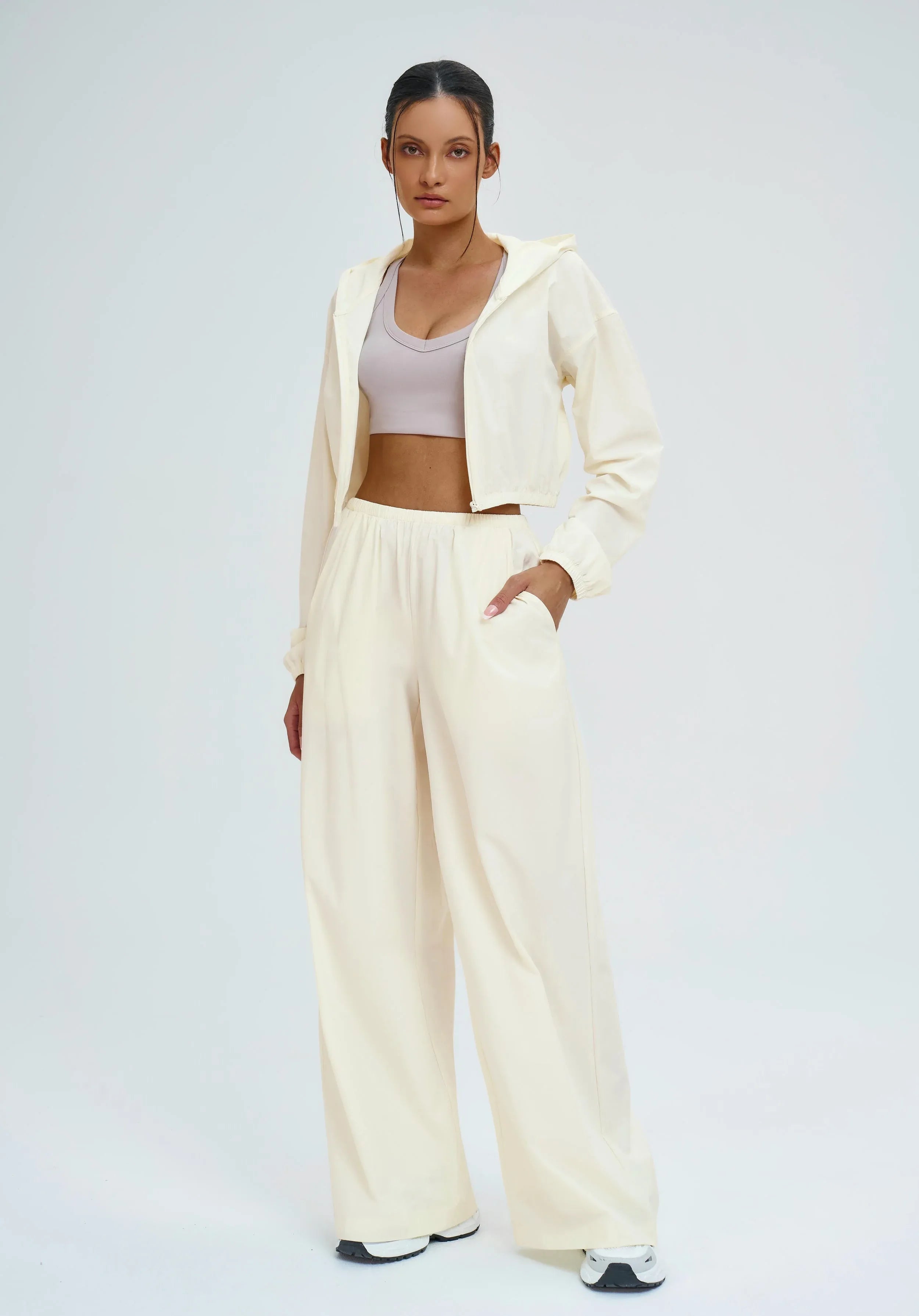 Wide-Leg Cargo Hiking Pants