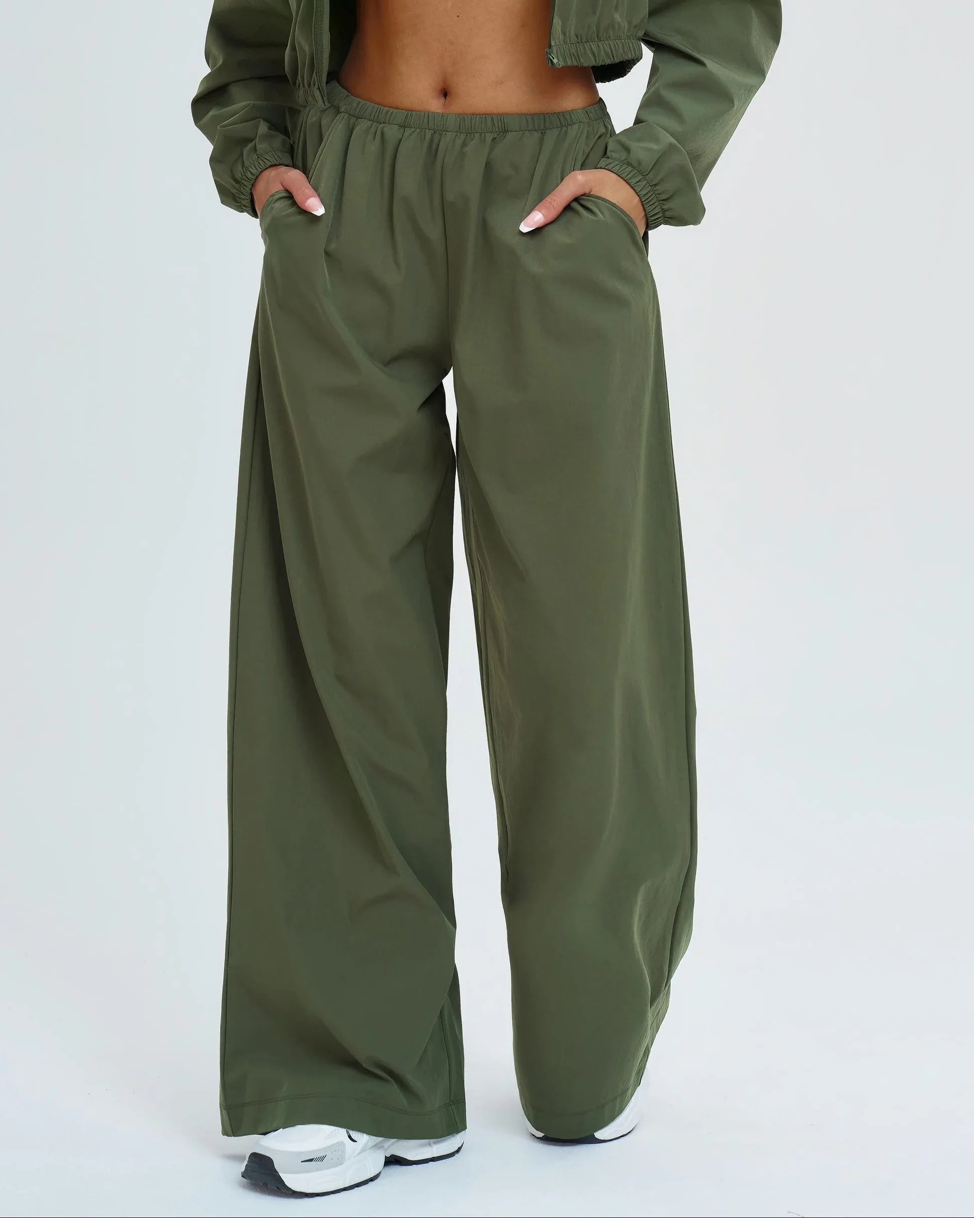 Wide-Leg Cargo Hiking Pants