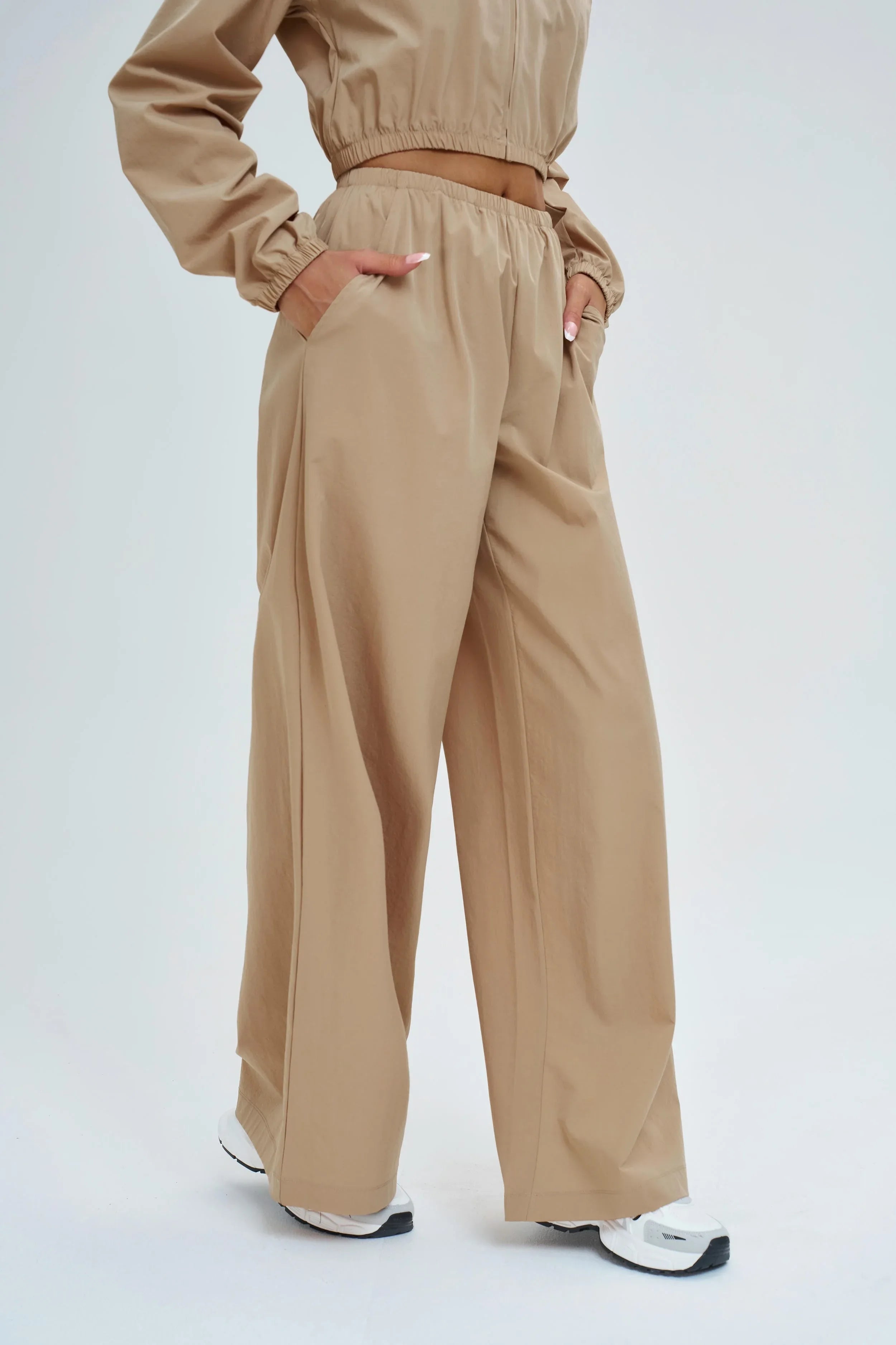 Wide-Leg Cargo Hiking Pants