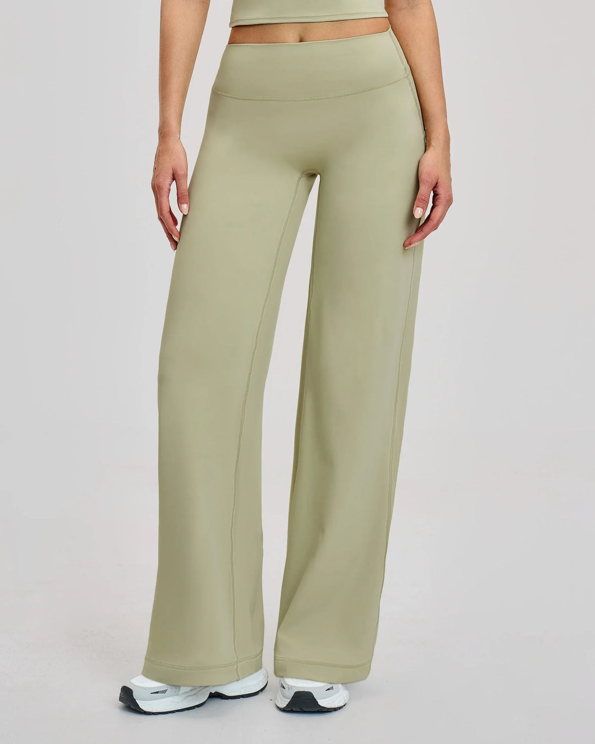 Brushed Wide-Leg Sweatpants