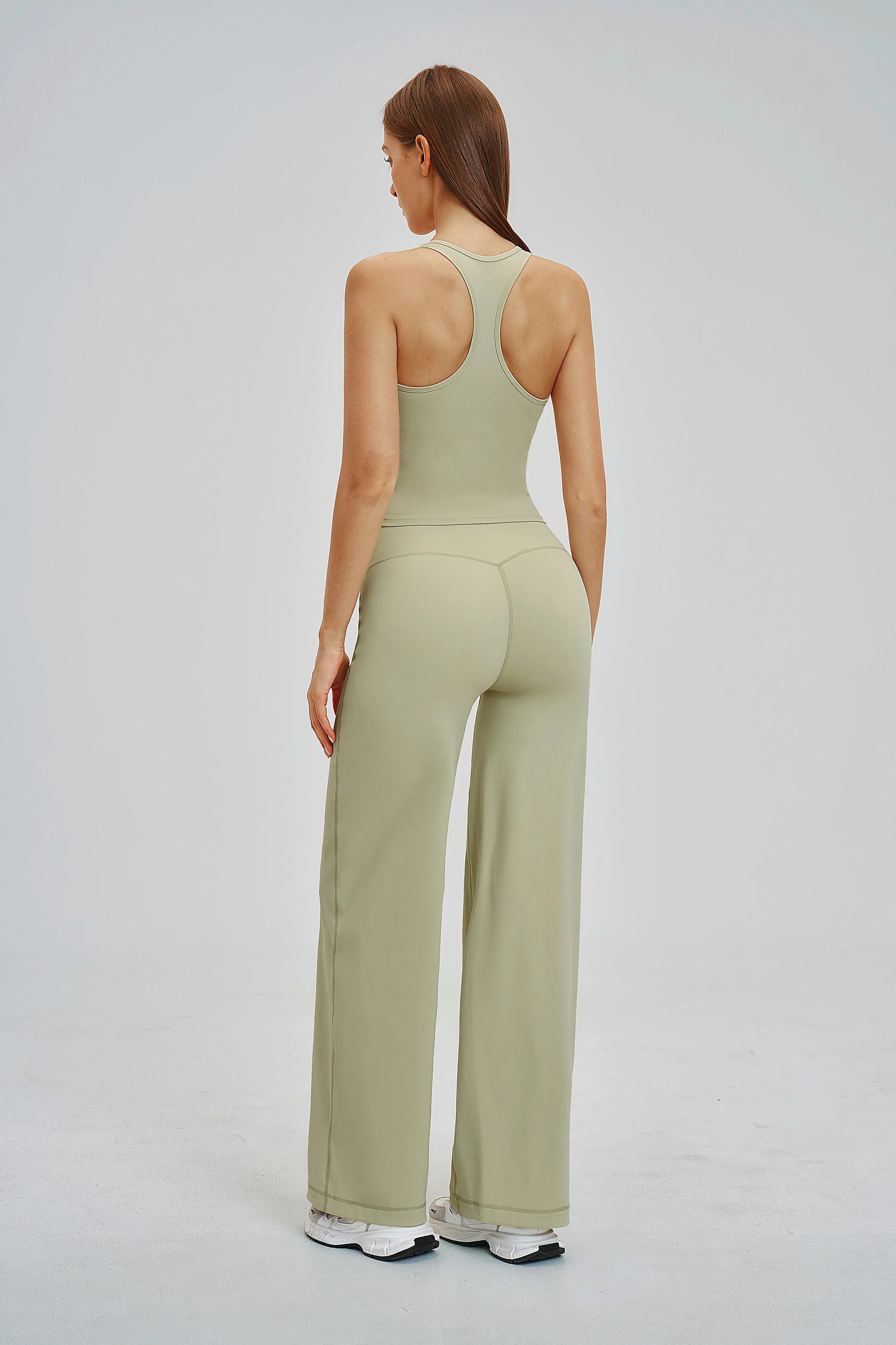 Brushed Wide-Leg Sweatpants