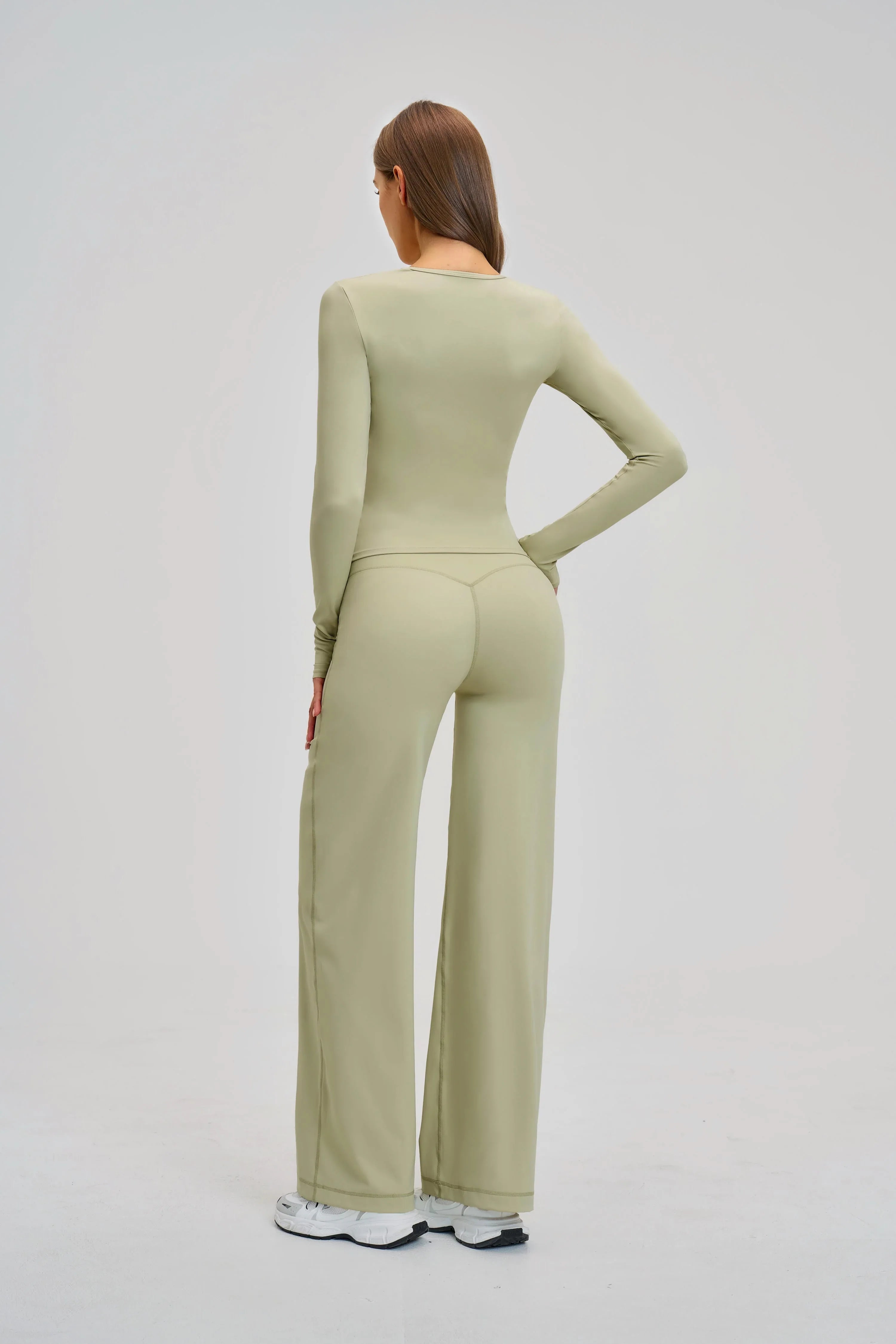 Brushed Long-Sleeve Yoga Top