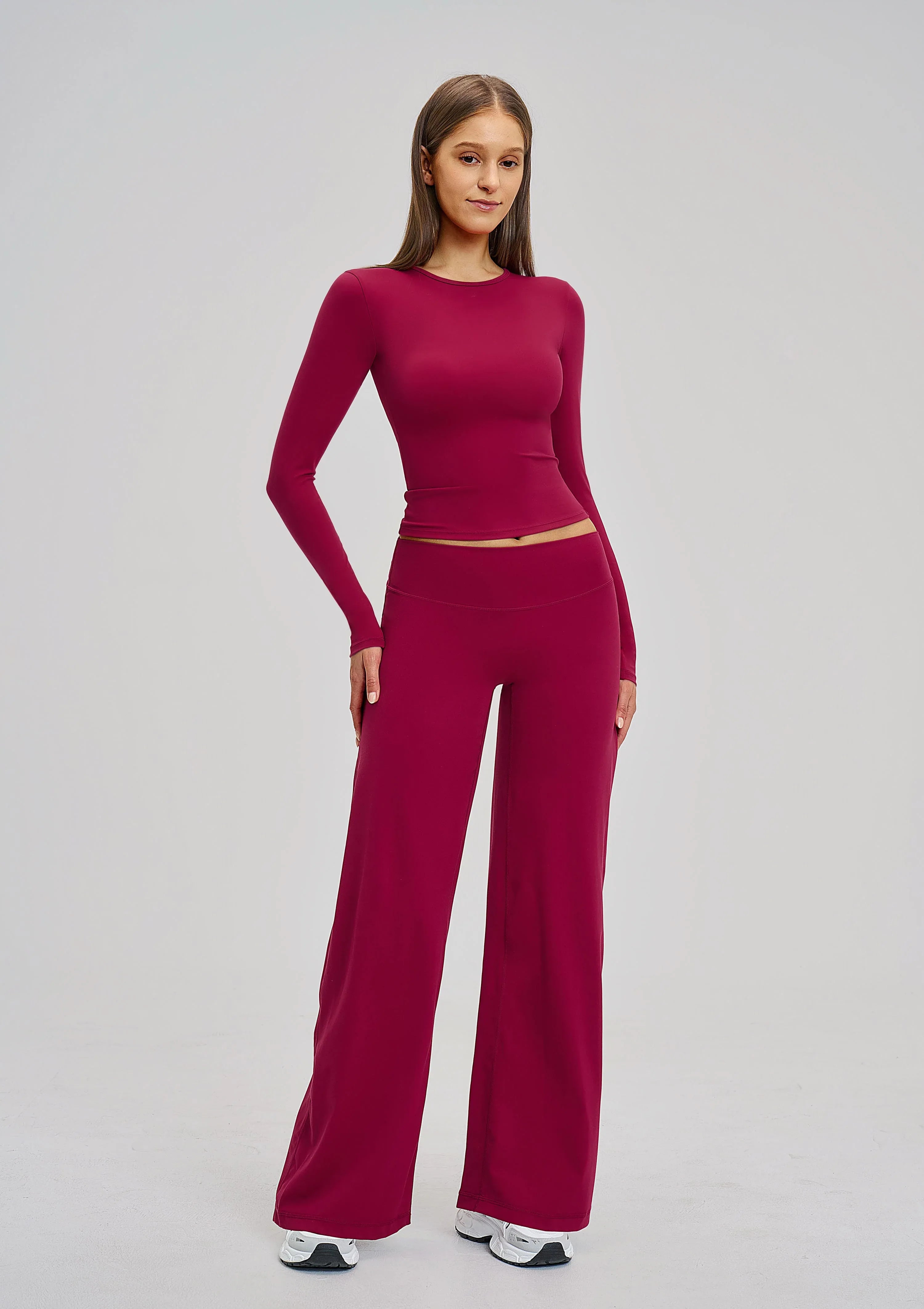 Brushed Long-Sleeve Yoga Top