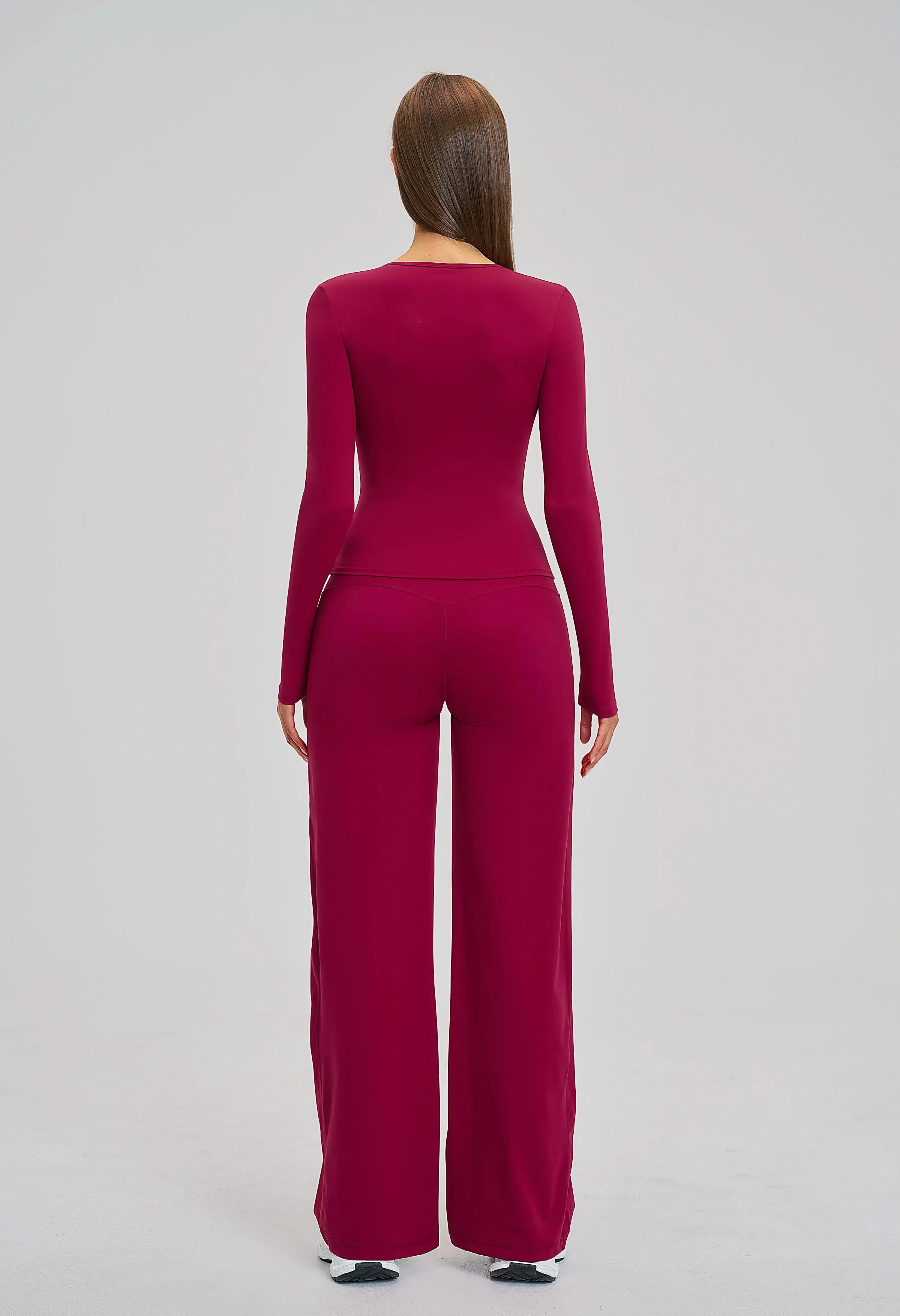 Brushed Long-Sleeve Yoga Top
