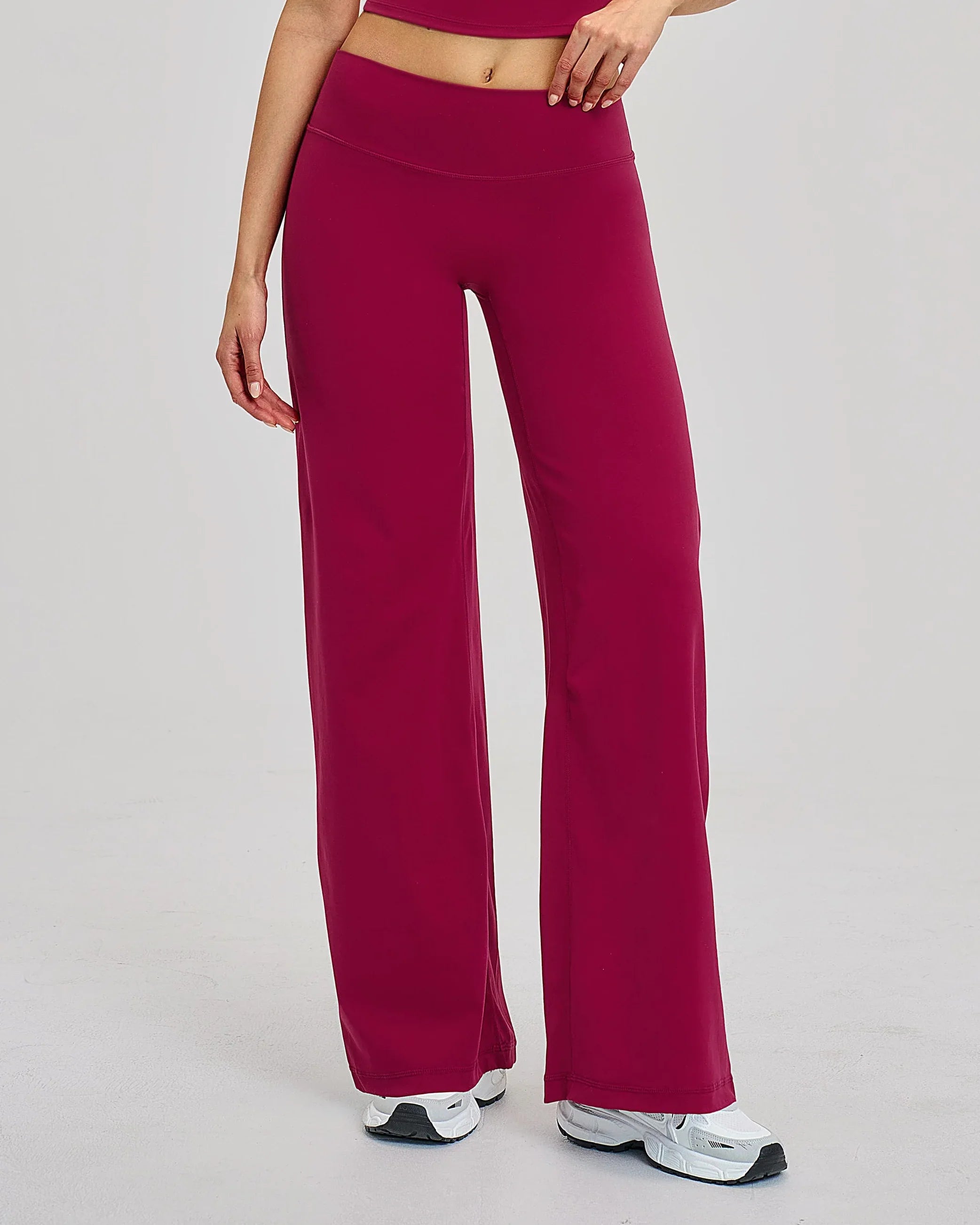 Brushed Wide-Leg Sweatpants