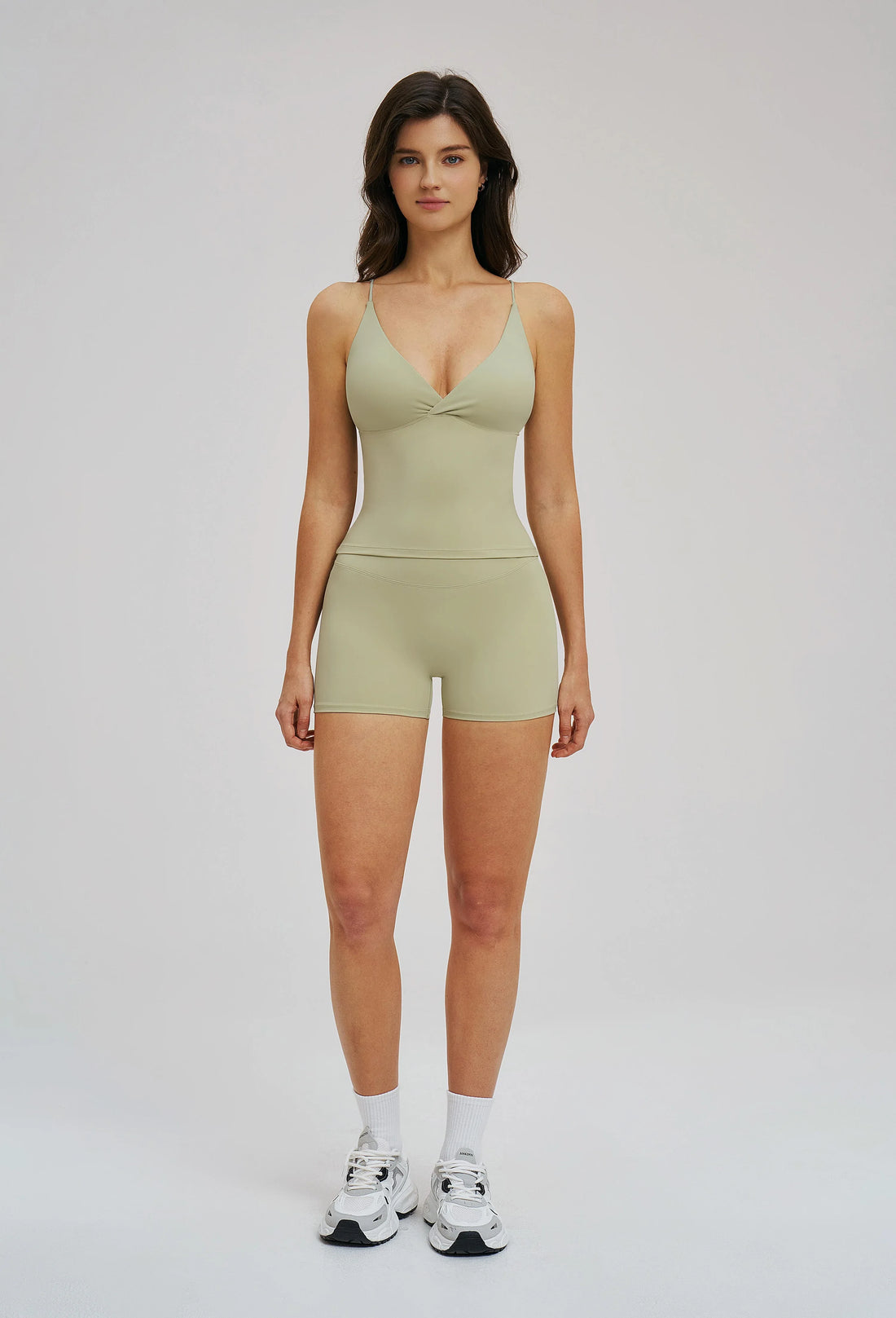 Strap Backless Brushed Sports Bra