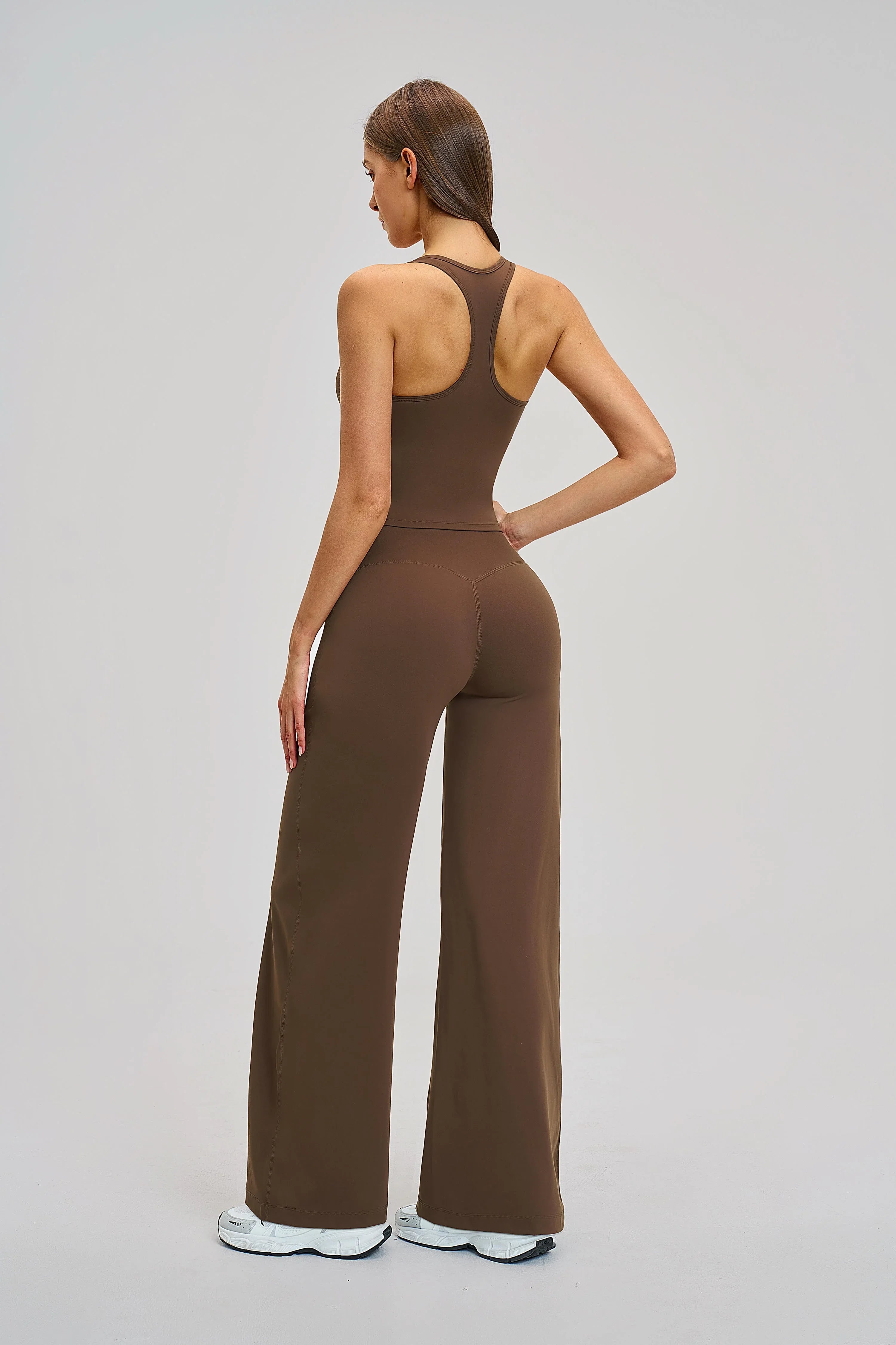 Brushed Wide-Leg Sweatpants