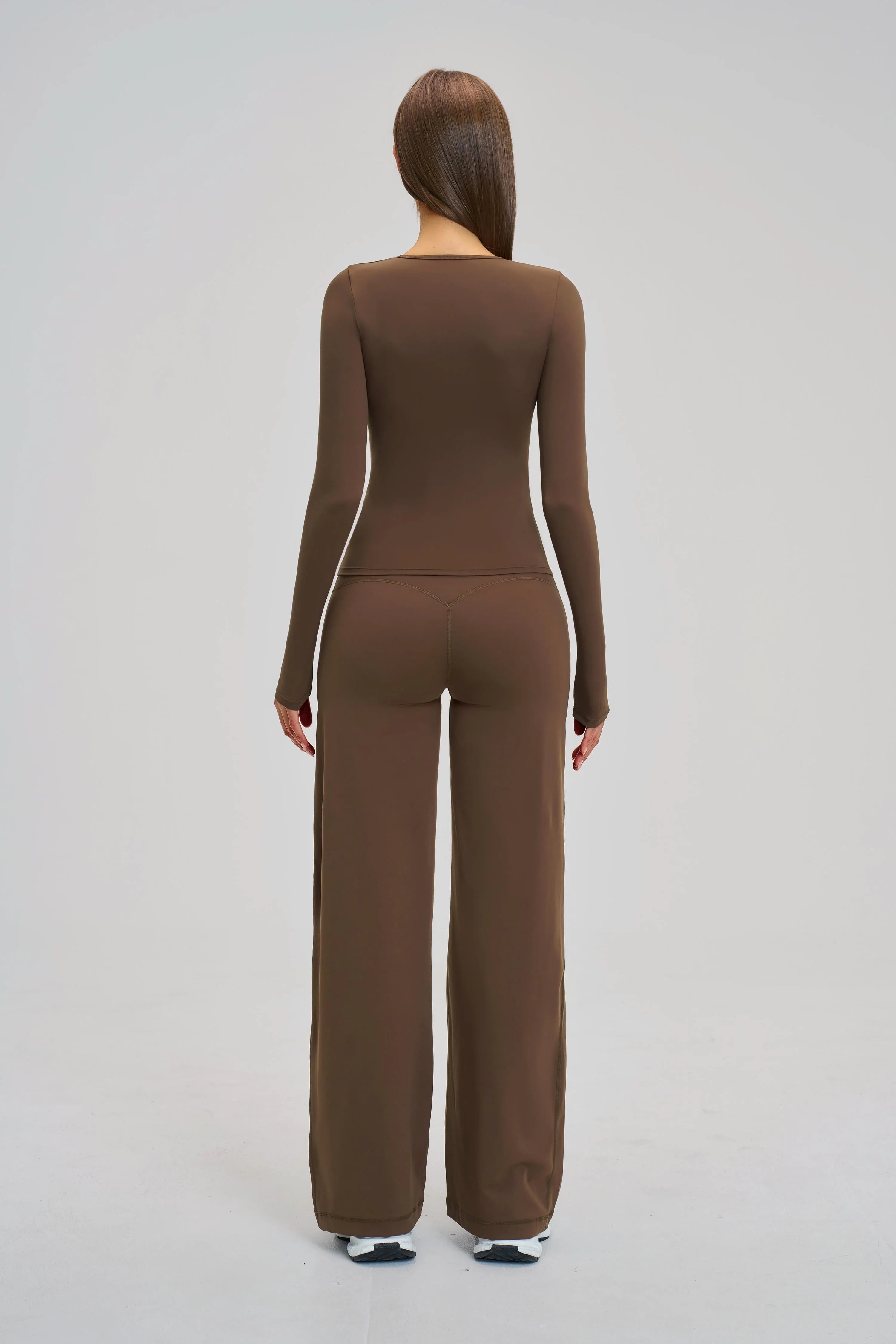 Brushed Long-Sleeve Yoga Top