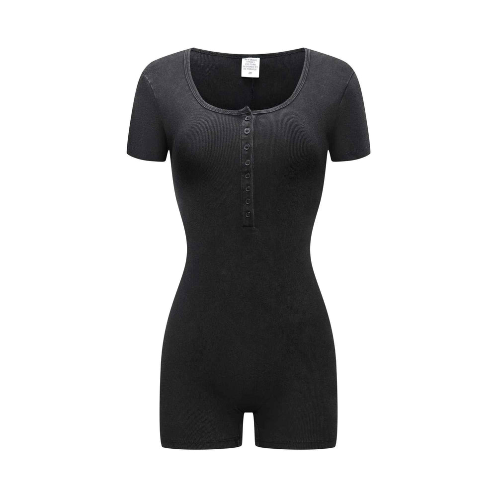 Button-Front Bodysuit Shorts